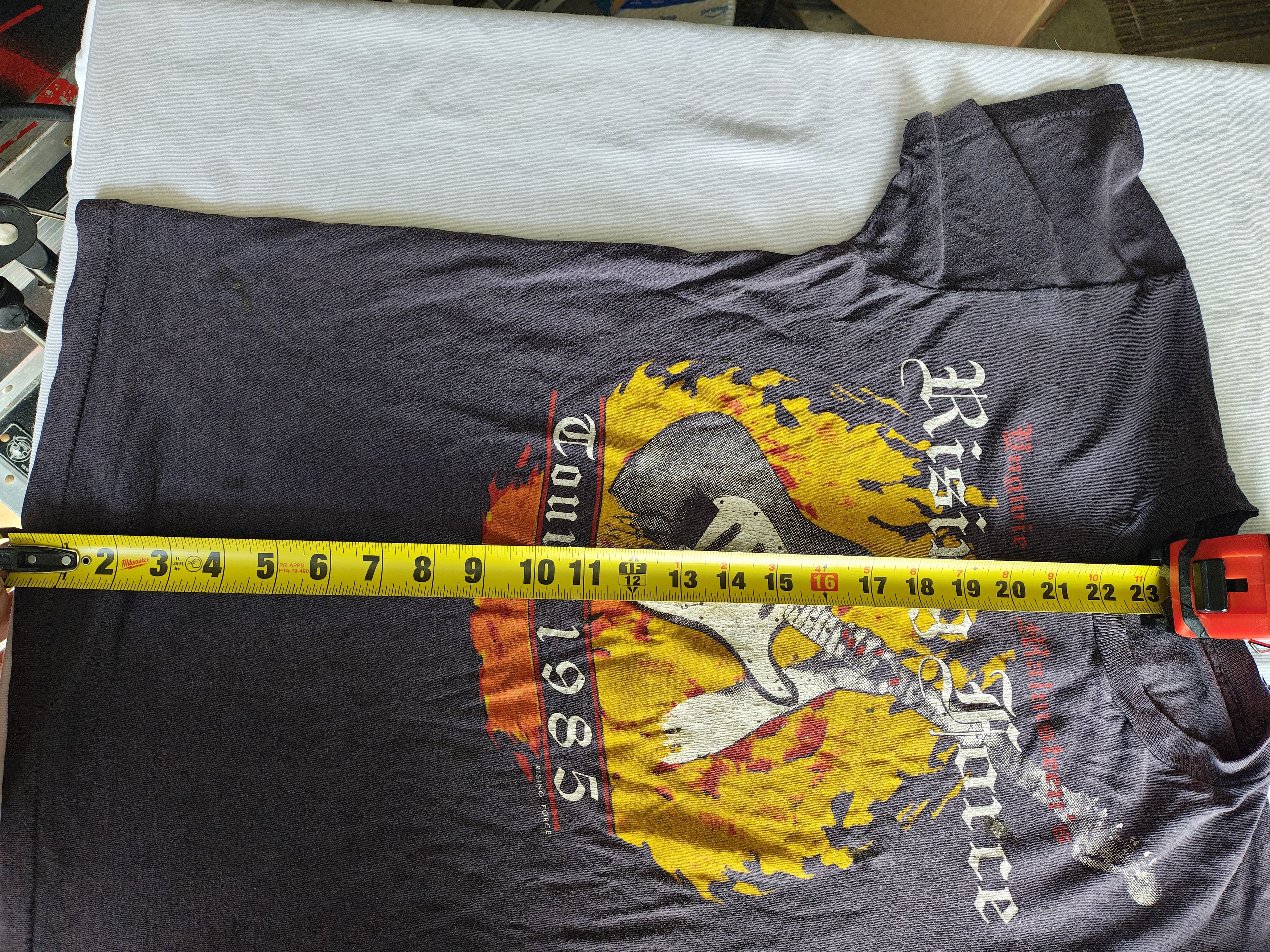 Vintage Vintage 1985 Yngwie Malmsteen Tour Shirt (Fits XS/S) Size US M / EU 48-50 / 2 - 5 Thumbnail