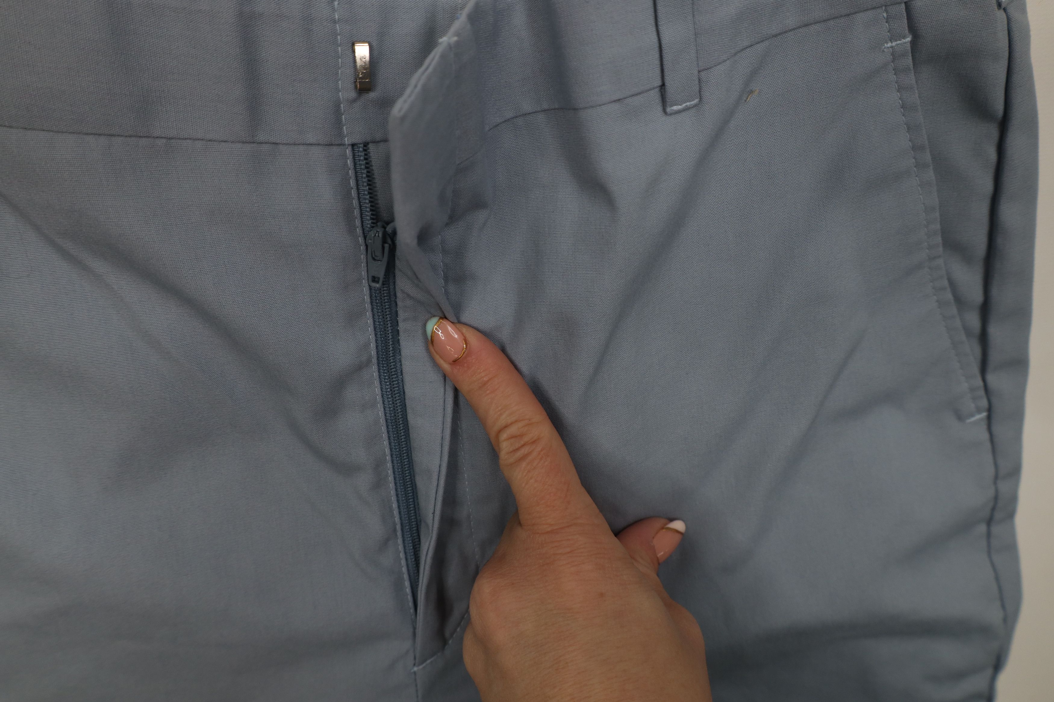 Vintage Vintage 70s Streetwear Wide Leg Chino Pants Light Blue Size US 32 / EU 48 - 5 Thumbnail