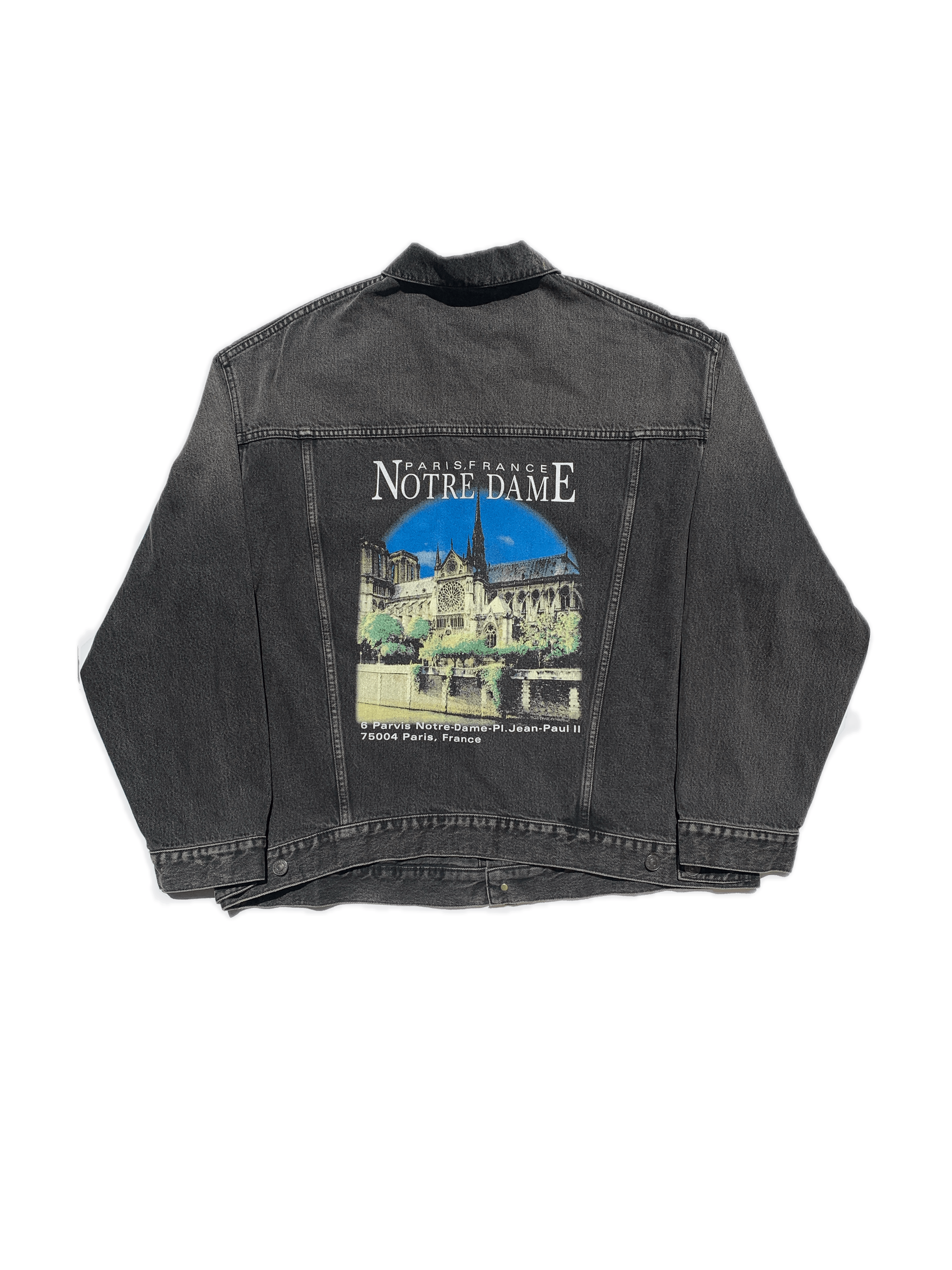 Balenciaga Balenciaga Notre Dame Oversized Denim Jacket Black Size US L / EU 52-54 / 3 - 10 Thumbnail