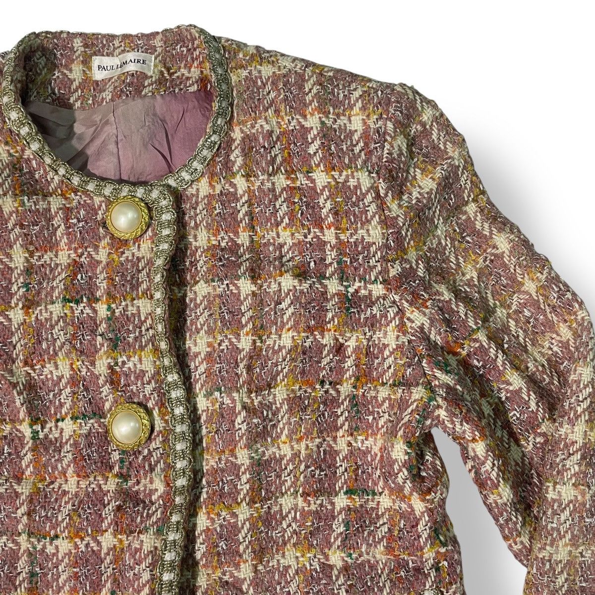 Christophe Lemaire Paul Lemaire Cropped Knitted Tweed Jacket Women Size XS / US 0-2 / IT 36-38 - 4 Thumbnail