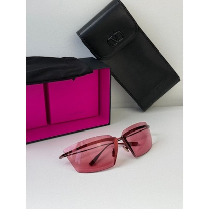 Valentino NEW Valentino V-Lure VLS130B Shield Mask Sunglasses Red Size ONE SIZE - 3 Thumbnail