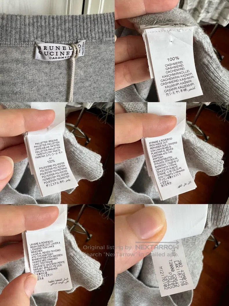 Brunello Cucinelli Brunello Cucinelli Sequin Cashmere Sweater Size M / US 6-8 / IT 42-44 - 6 Thumbnail