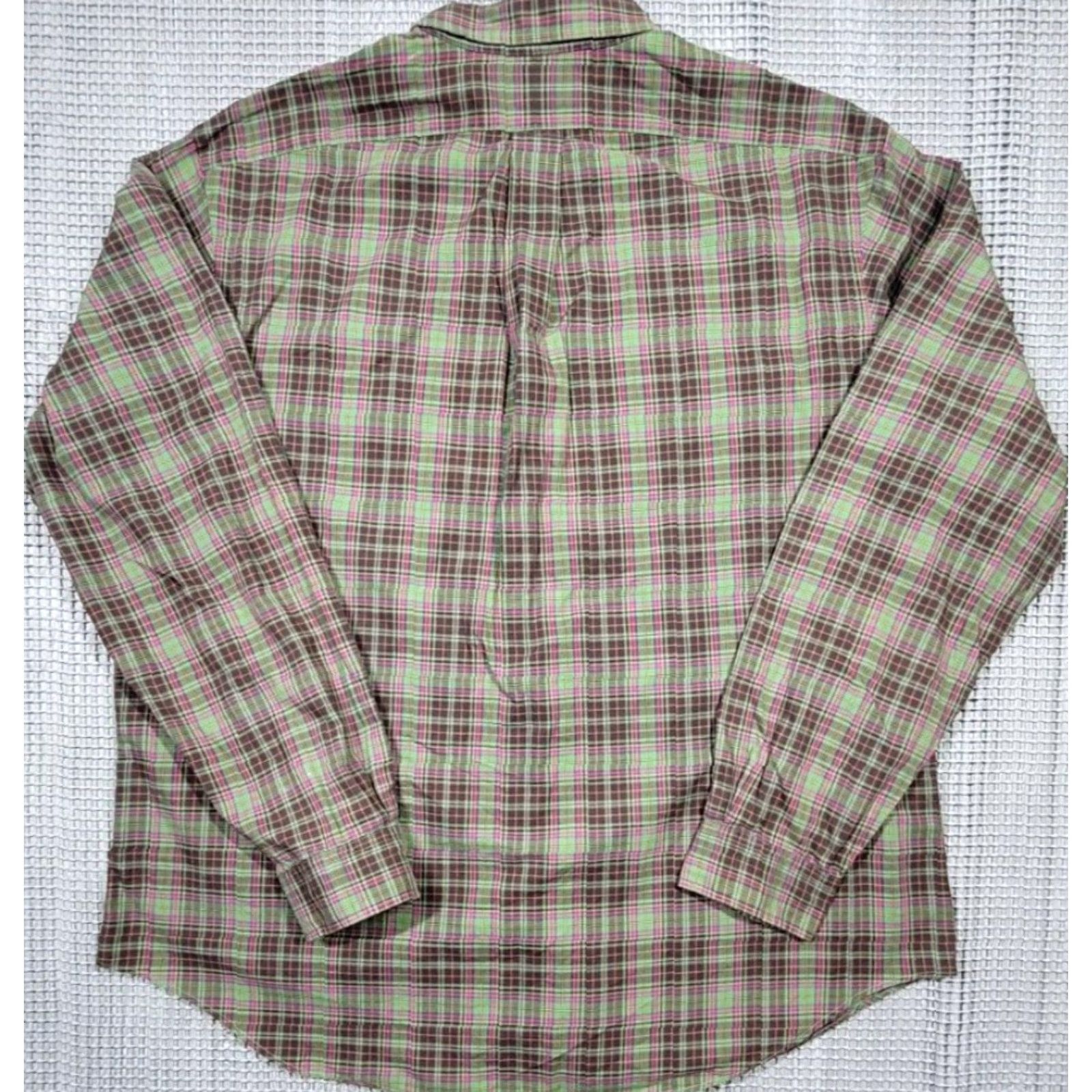 Polo Ralph Lauren VINTAGE Polo Ralph Lauren Men XL Whitfield Plaid Button Up Classic Long Sleeve Shirt Size US XL / EU 56 / 4 - 7 Thumbnail