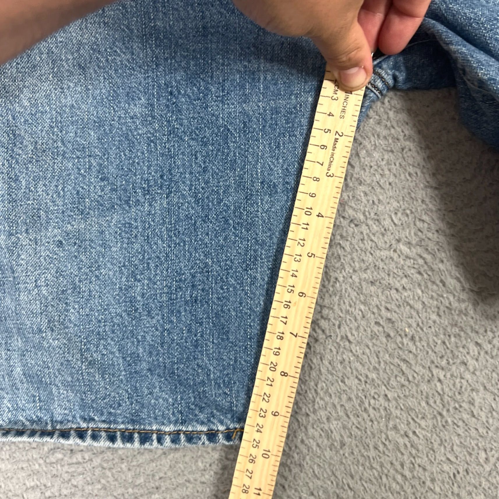 Levi's VINTAGE Levi's 505 Shorts Men 38 Blue Denim Casual Summer Straight Fit 10" Inseam Size US 38 / EU 54 - 3 Thumbnail