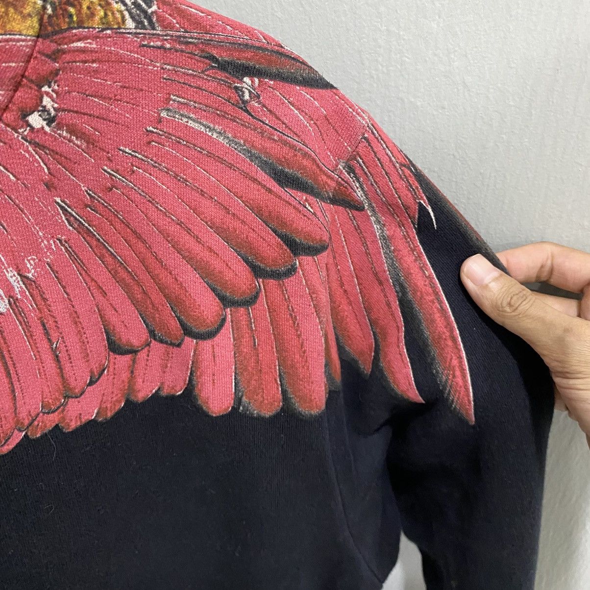 Marcelo Burlon Marcelo Burlon Red Icon Wings Crewneck Sweatshirt Size US M / EU 48-50 / 2 - 9 Thumbnail