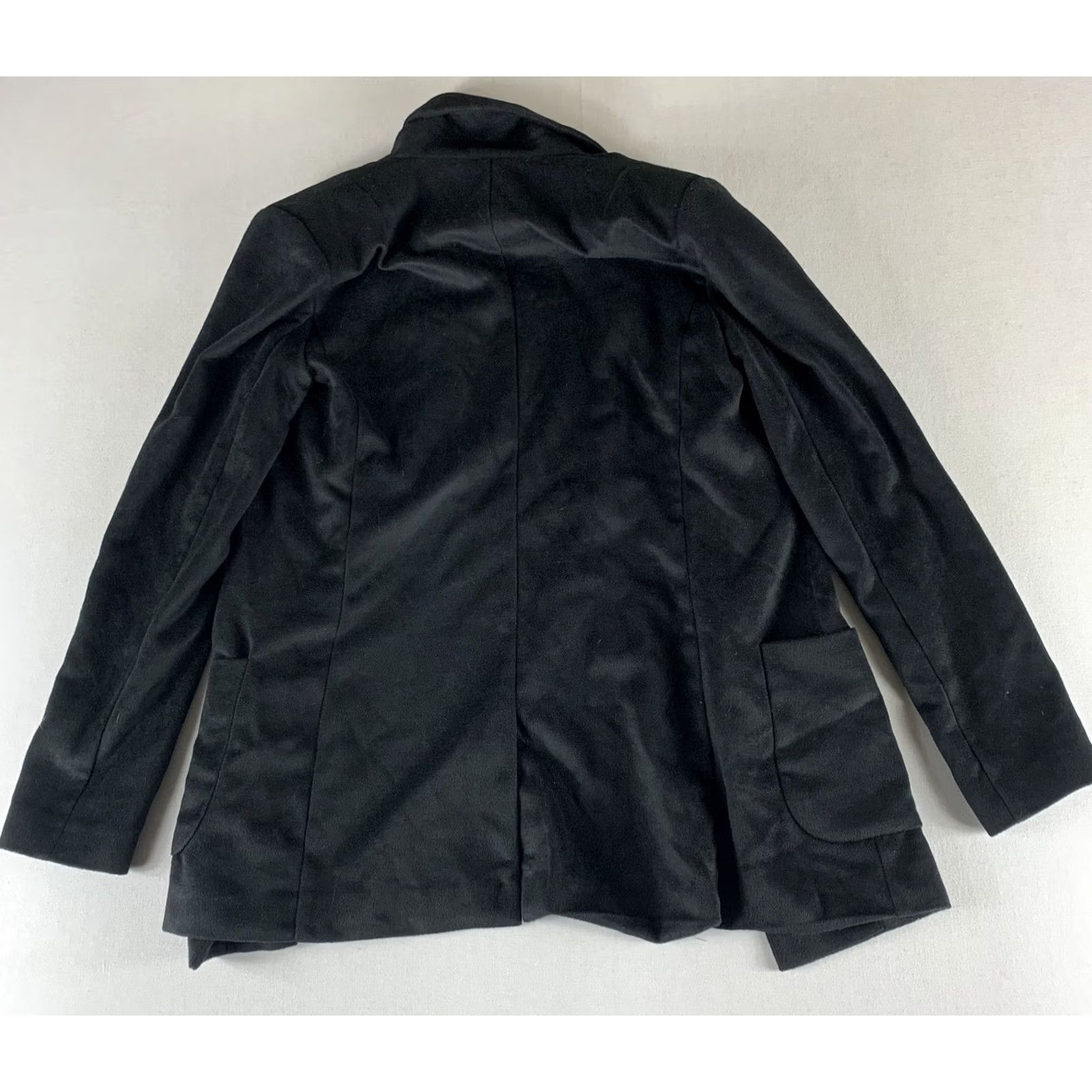 Vintage LPA Blazer Womens Small Black Polyester Hook Latch Button Lovers and Friends Size S / US 4 / IT 40 - 2 Thumbnail