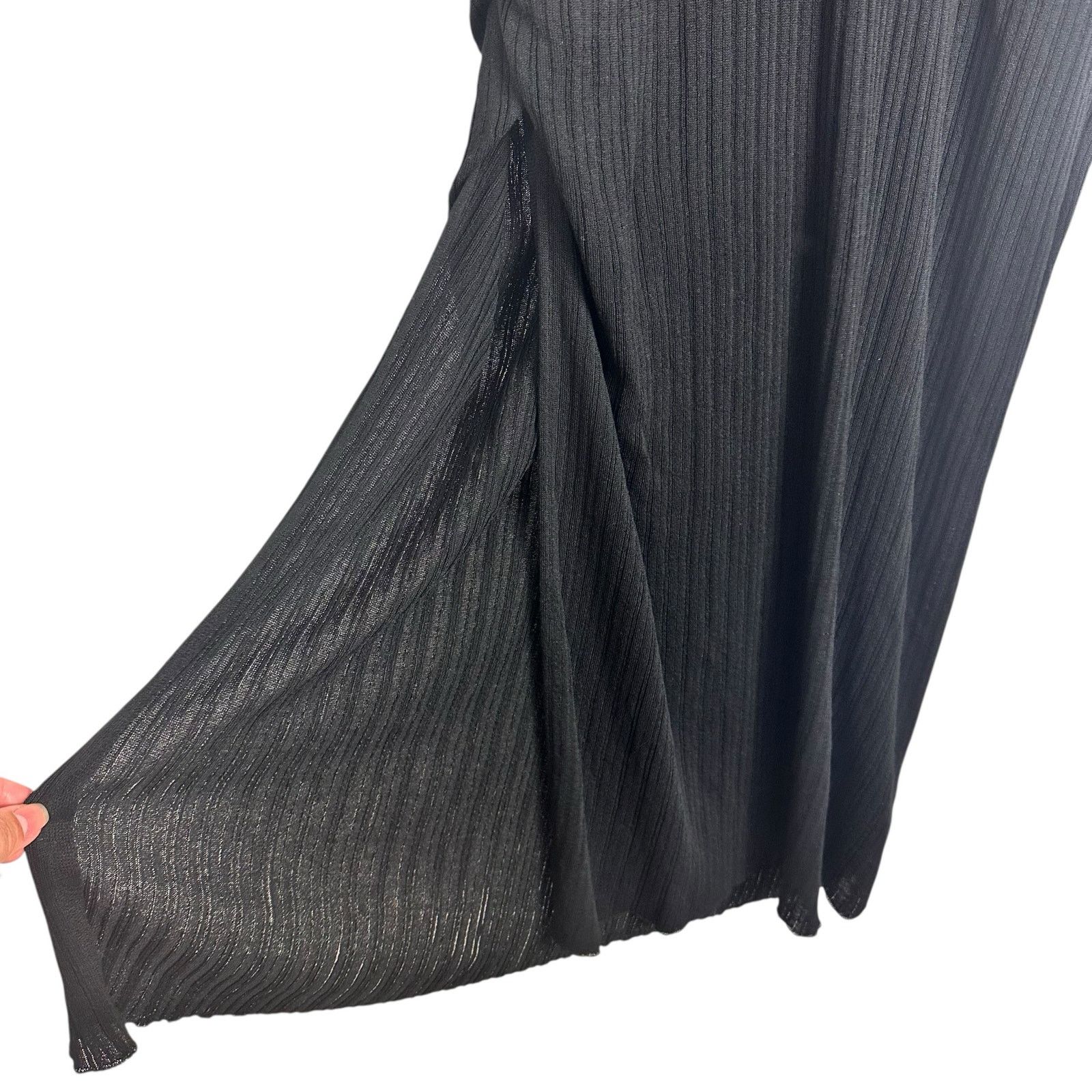Zara NWT Zara Hooded Sleeveless Sheer Black Side Slit Dress M-L Size L / US 10 / IT 46 - 7 Thumbnail