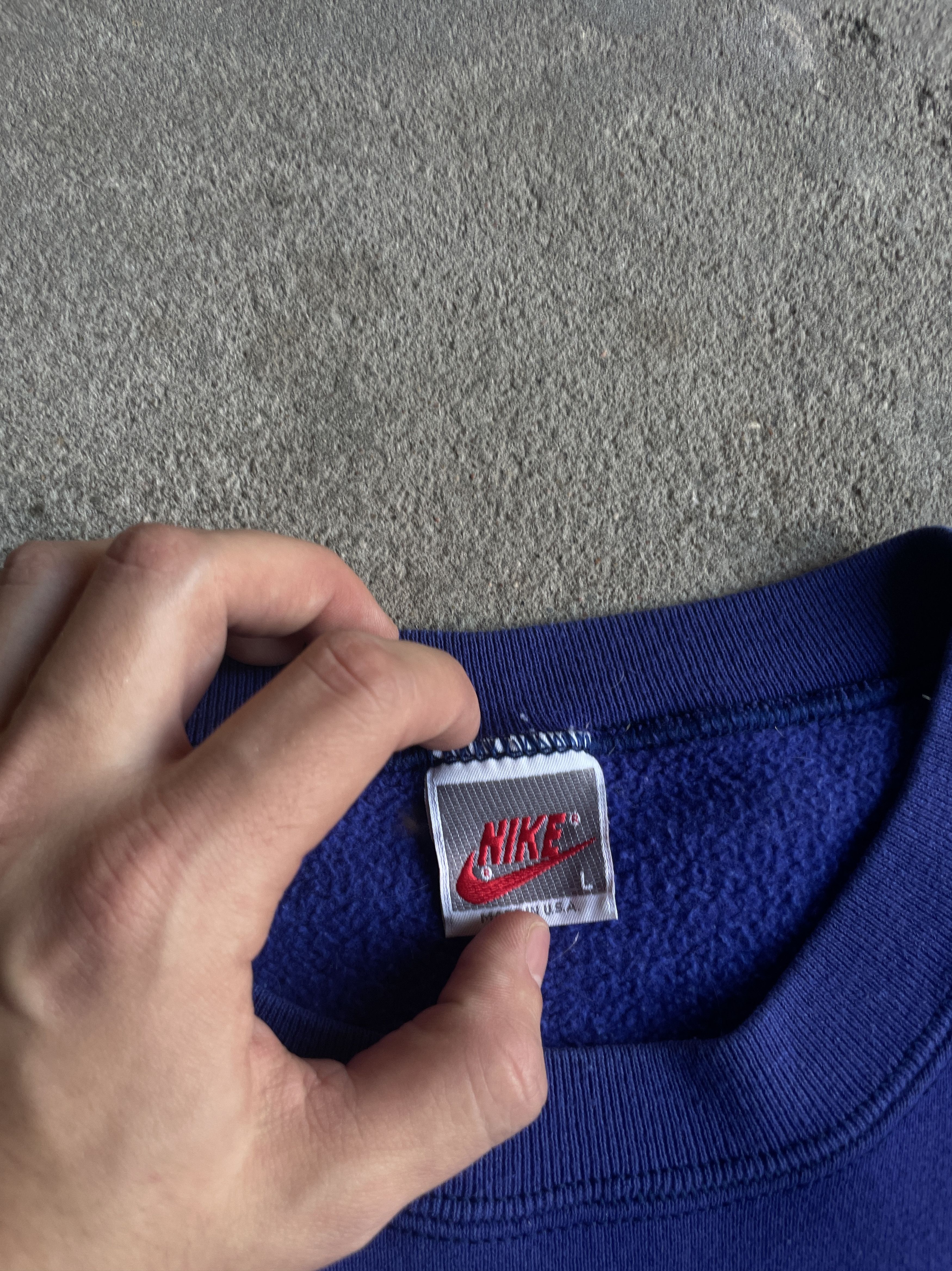 Nike × Vintage 80s Vintage Nike Sweatshirt crewneck Rare kick some butt Size US M / EU 48-50 / 2 - 7 Thumbnail