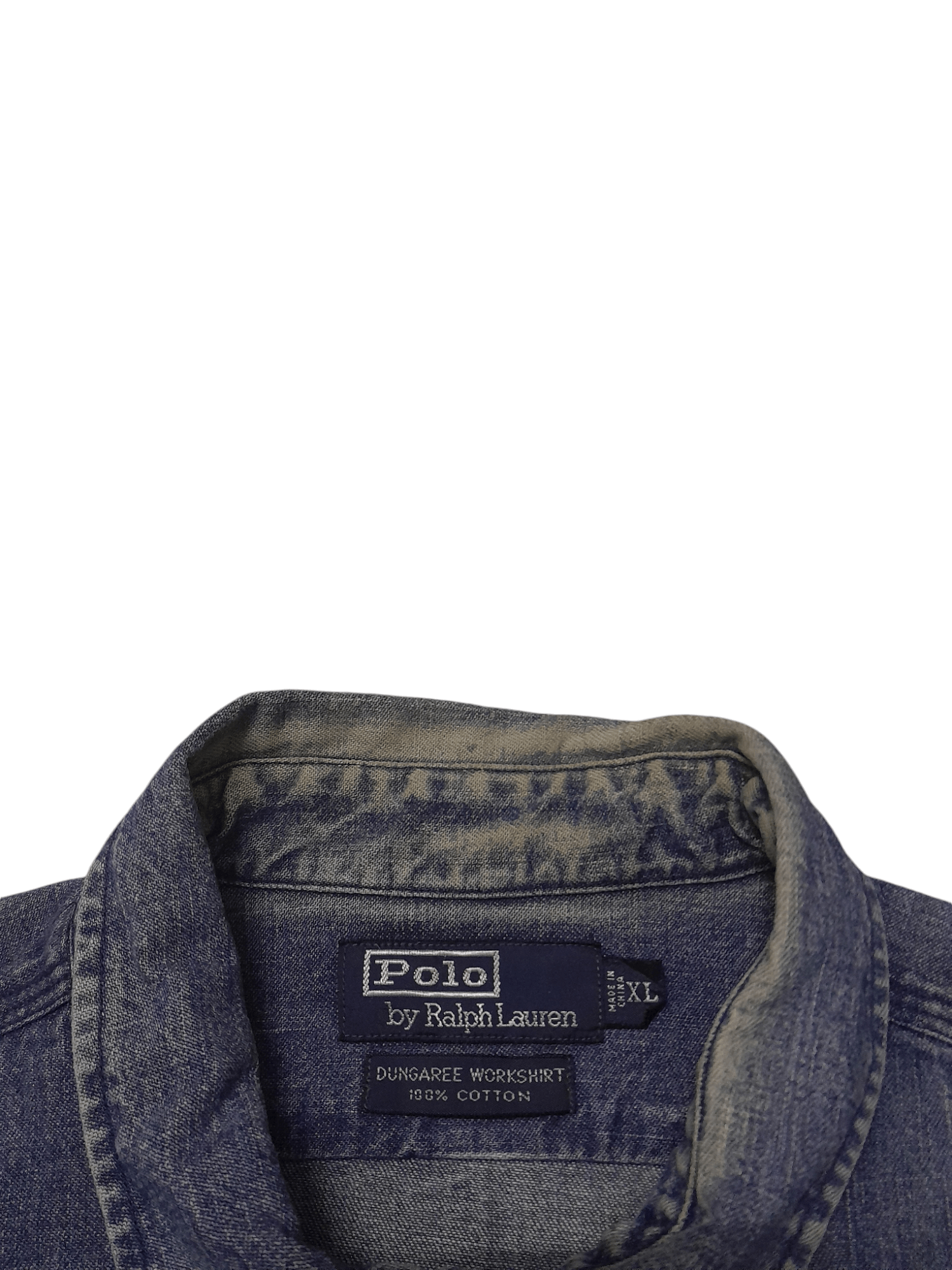 Polo Ralph Lauren 90s POLO Ralph Lauren Denim Heavy Shirt/Jacket (S272) Size US XL / EU 56 / 4 - 5 Thumbnail