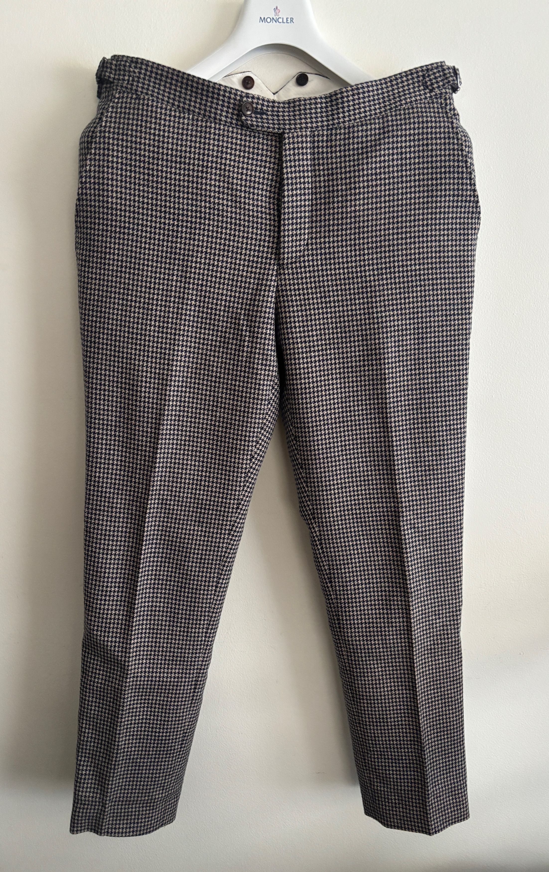 Suitsupply $295 Wool Cashmere Trousers/ Pants- Beige/Navy - 30 Size US 30 / EU 46 - 4 Thumbnail