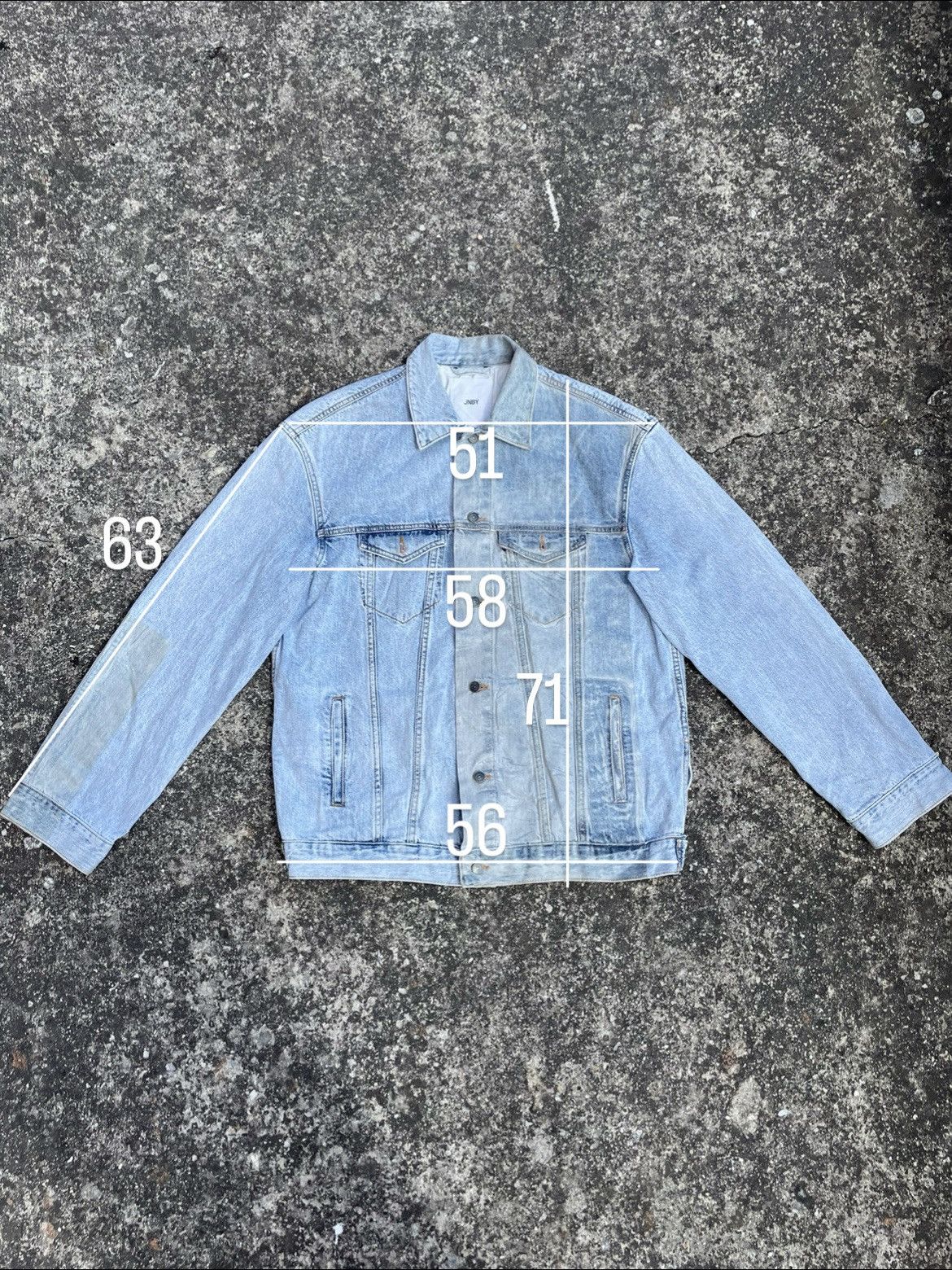 Japanese Brand 2019SS Runway JNBY Overprint light denim jacket Size XL / US 12-14 / IT 48-50 - 3 Thumbnail