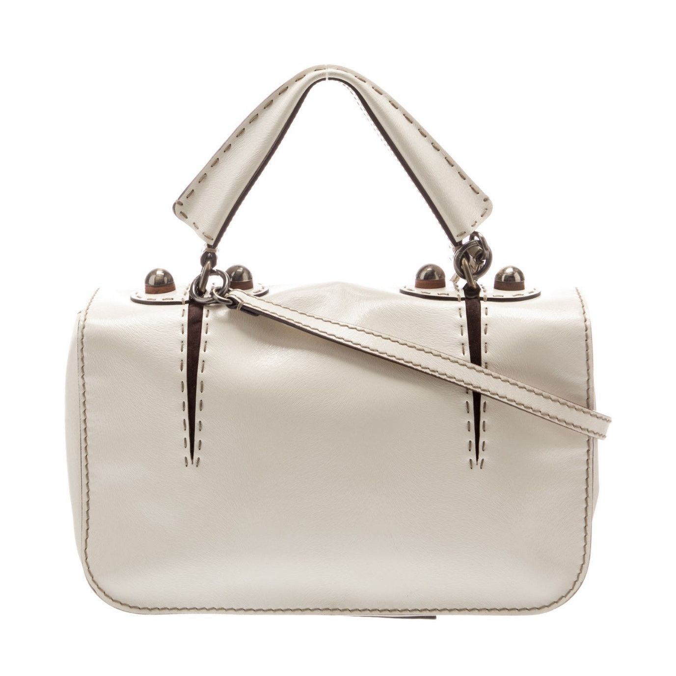 Fendi Cream Fendi F3 Secret Code Handbag Size ONE SIZE - 3 Thumbnail