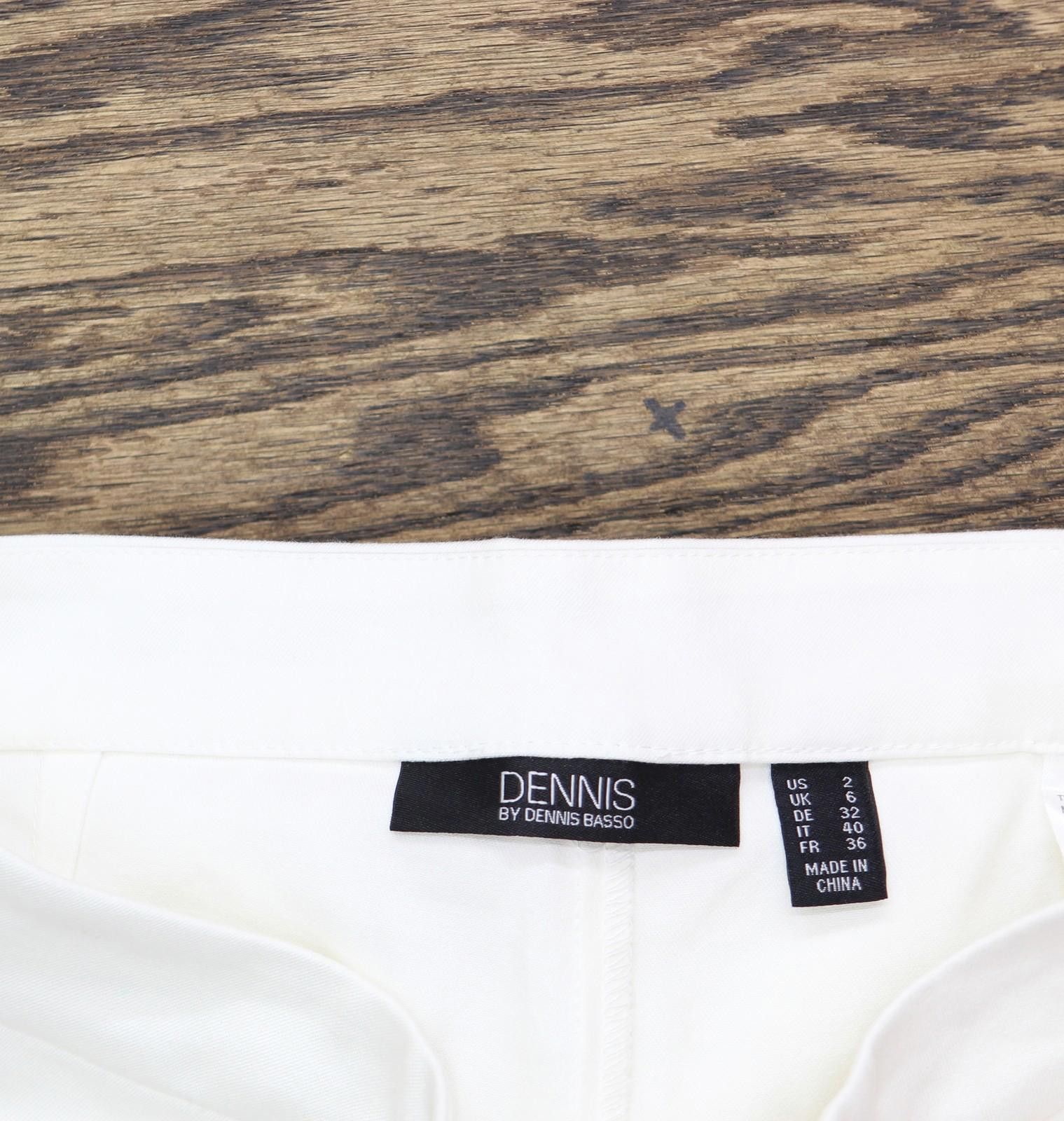 Other Dennis Basso Zip-front Ankle Pants W/ Pearl Accents White 2 Size 26" / US 2 / IT 38 - 3 Thumbnail