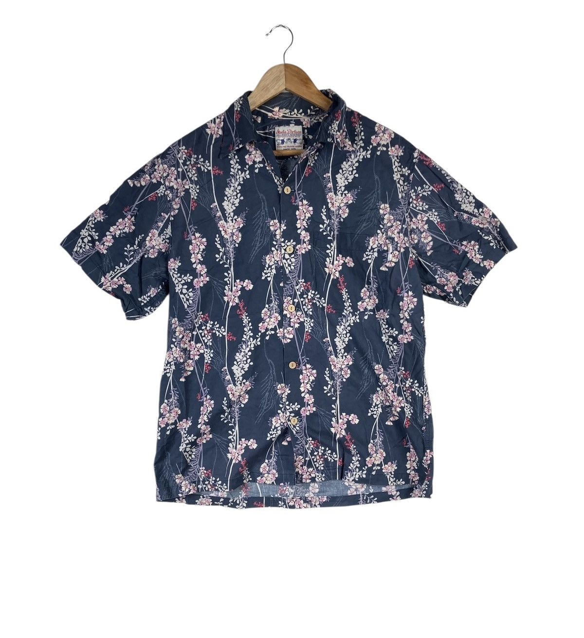 Studio D'Artisan Studio D’Artisan Cherry Blossom Sakura Kasuri Pattern Shirt Size US M / EU 48-50 / 2 - 1 Thumbnail