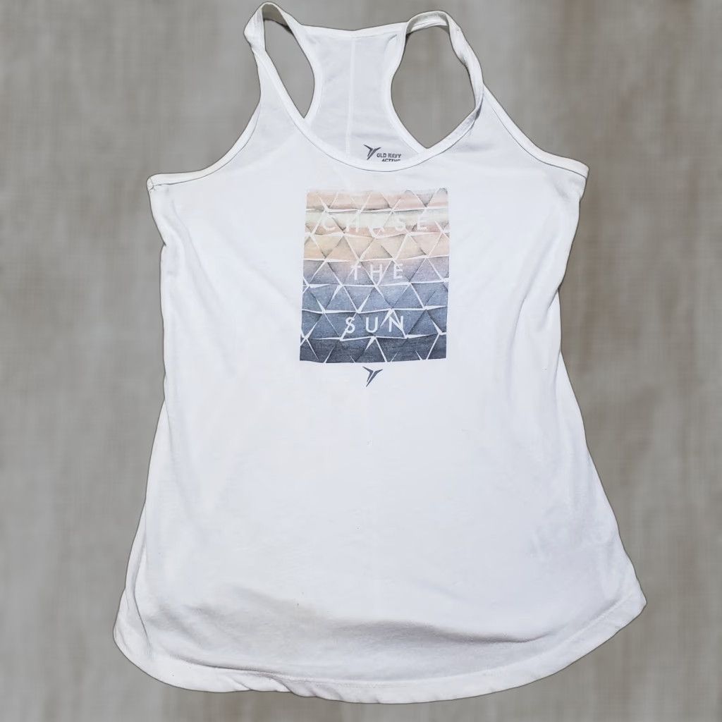Old Navy Old Navy Shirt Tank Womens Small White Lightweight Outdoor Casual Sleeveless Crew Neck Pullover Regular NFT Size S / US 4 / IT 40 - 1 Thumbnail