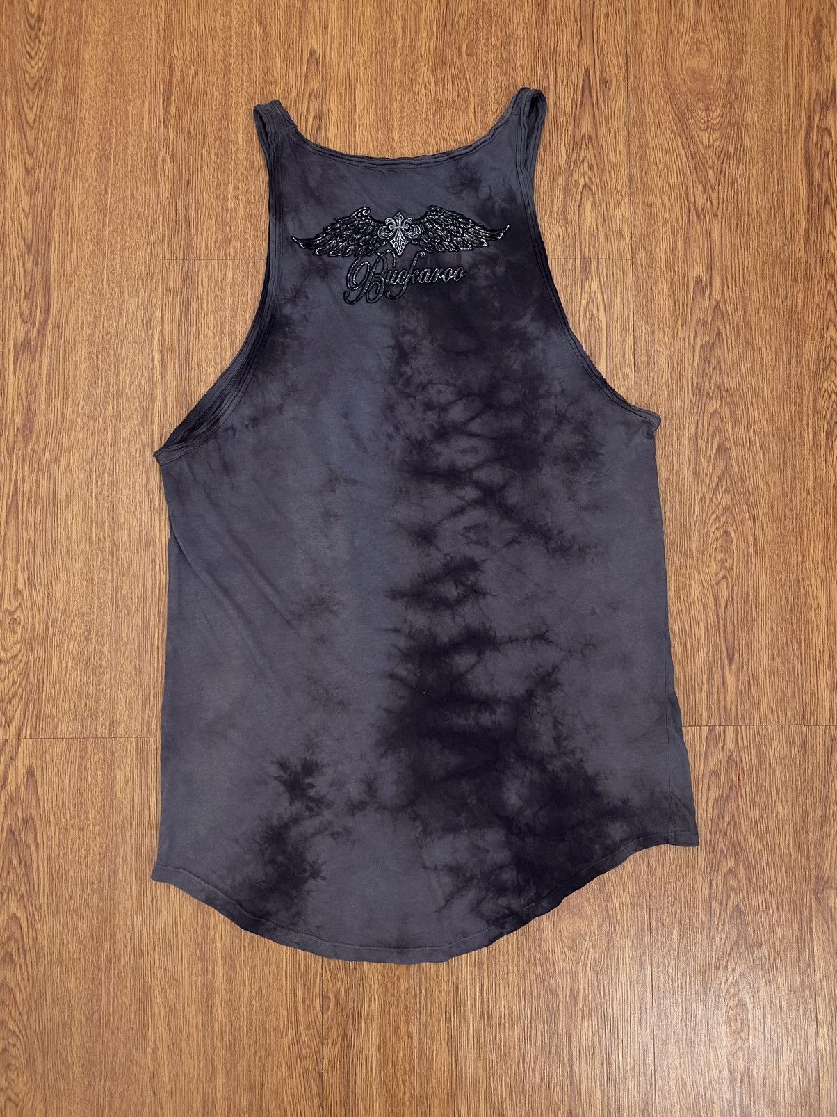 If Six Was Nine × Japanese Brand × Le Grande Bleu (L.G.B.) Buckaroo Skull Feather tie-dye sleeveless Size US L / EU 52-54 / 3 - 2 Thumbnail
