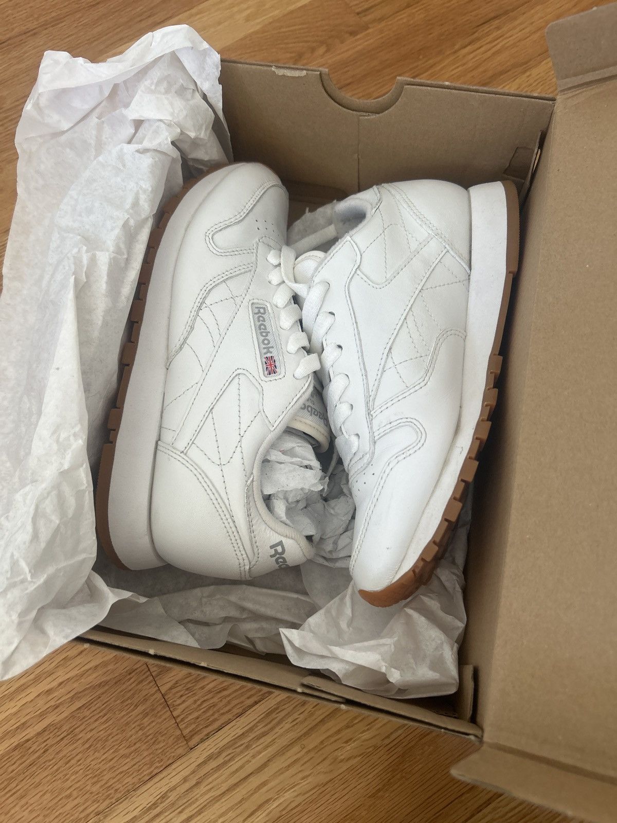 Reebok Reebok Classic Leather White Gum Brown Sole Size US 5.5 / IT 35.5 - 7 Thumbnail