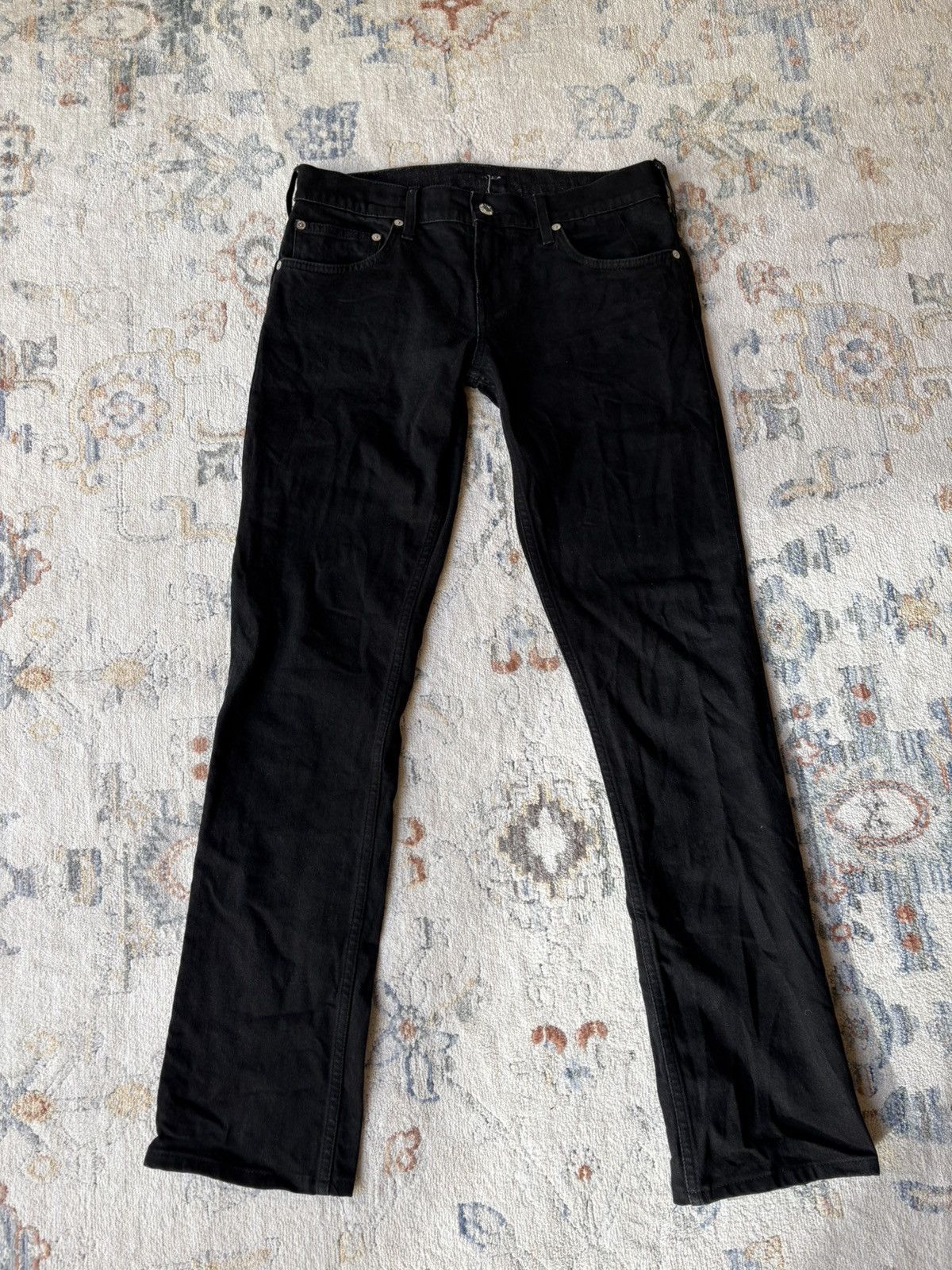Helmut Lang 03ss Helmut Lang Rubber Tire Print Denim Pants | Grailed