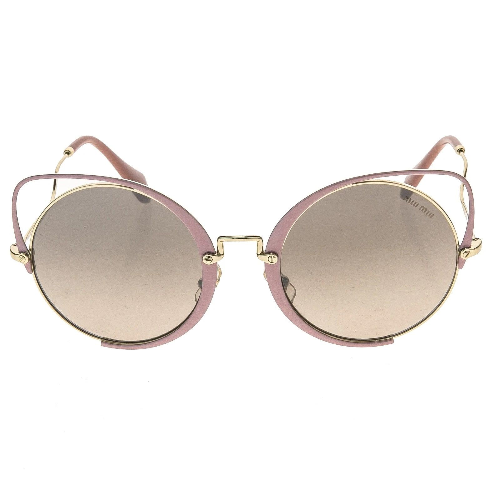 Miu Miu MIU MIU 51T MU51TS SQENIQUE Enamel Pink Mirror Sunglasses Size ONE SIZE - 9 Thumbnail
