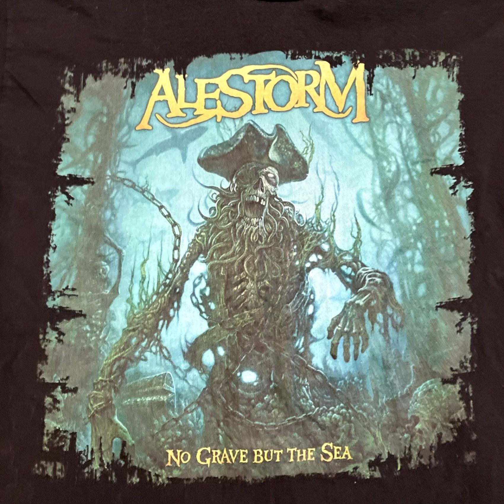 Port & Company Alestorm NO GRAVE BUT THE SEA Album Cover Black Graphic T Shrit M unisex Adults M Size US M / EU 48-50 / 2 - 2 Thumbnail