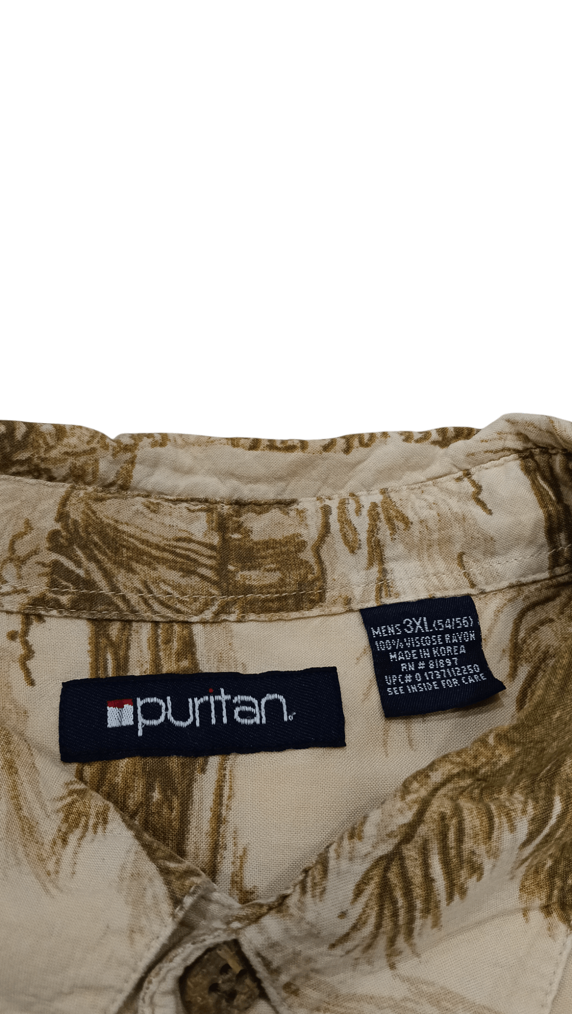 Puritan Puritan Village 100 Rayon Shirt Button Oversized (S297) Size US XXL / EU 58 / 5 - 4 Thumbnail