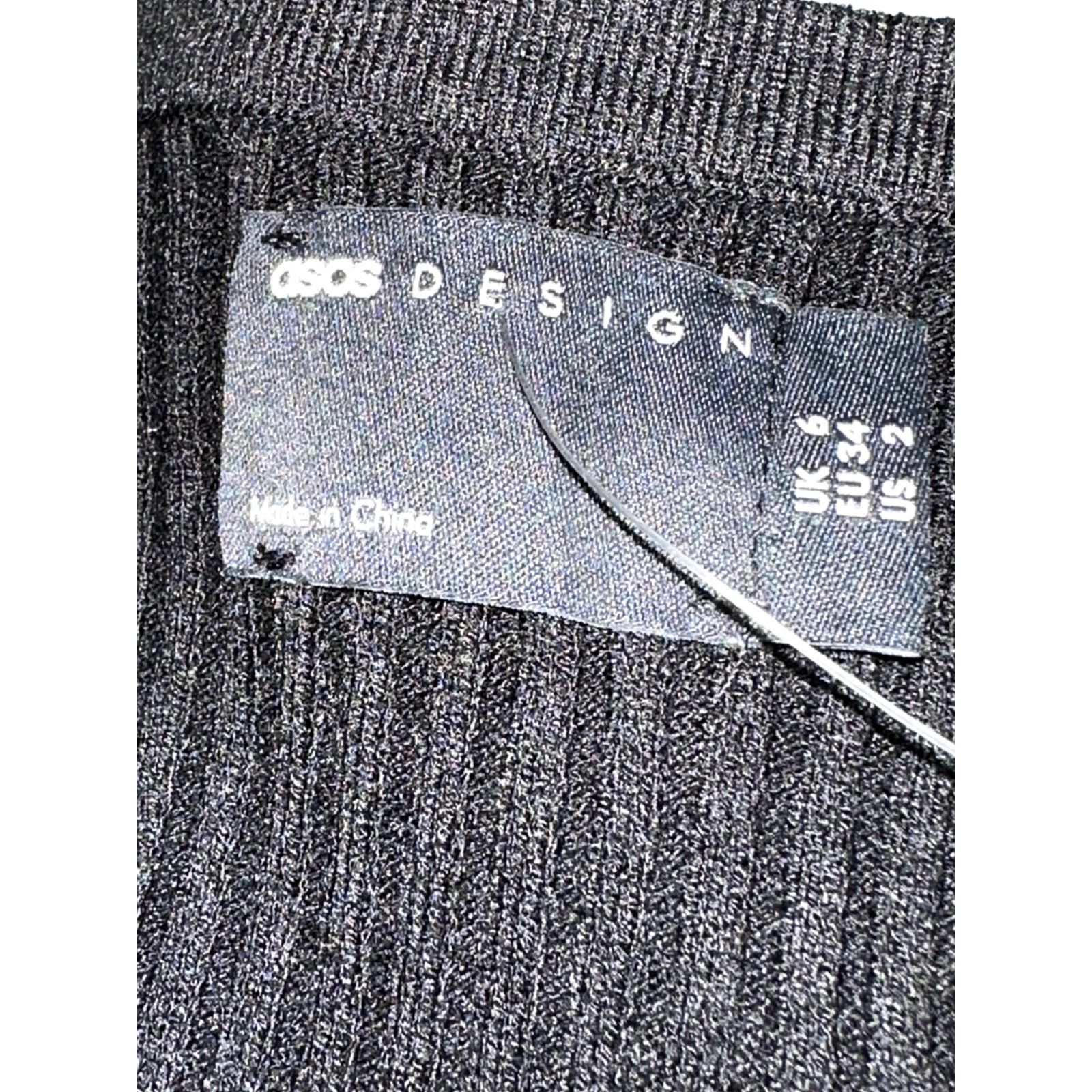 Asos ASOS Womens Black Scoop Neck Long Sleeve Knit Sweater 4 NWOT Size S / US 4 / IT 40 - 8 Thumbnail