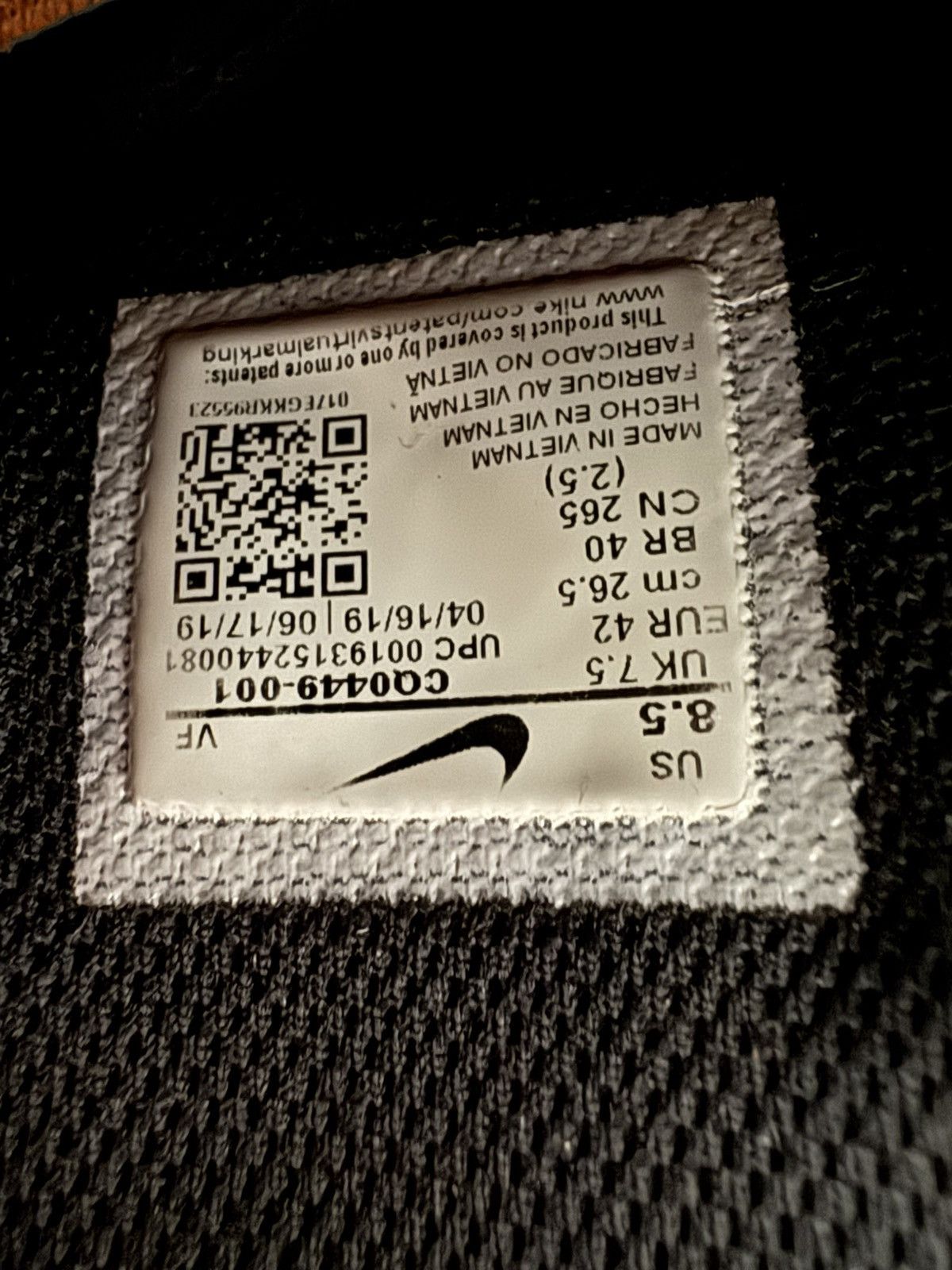 Nike NIKE AIR FORCE 1 HIGH "UNDER CONSTRUCTION" BLACK SIZE 8.5 Size US 8.5 / EU 41-42 - 9 Thumbnail