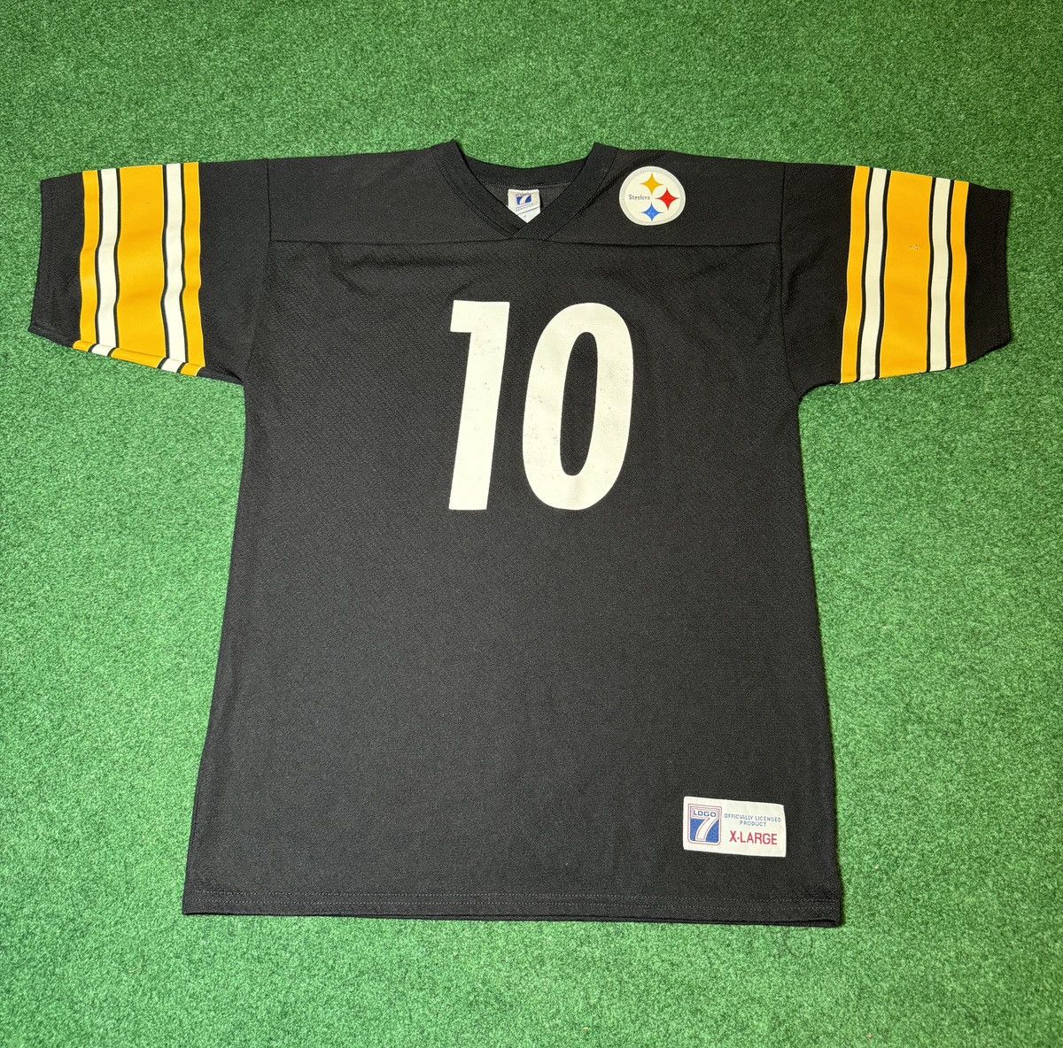 Logo 7 × NFL × Vintage Vintage 90s Pittsburgh Steelers Kordell Stewart NFL Jersey Size US L / EU 52-54 / 3 - 1 Thumbnail
