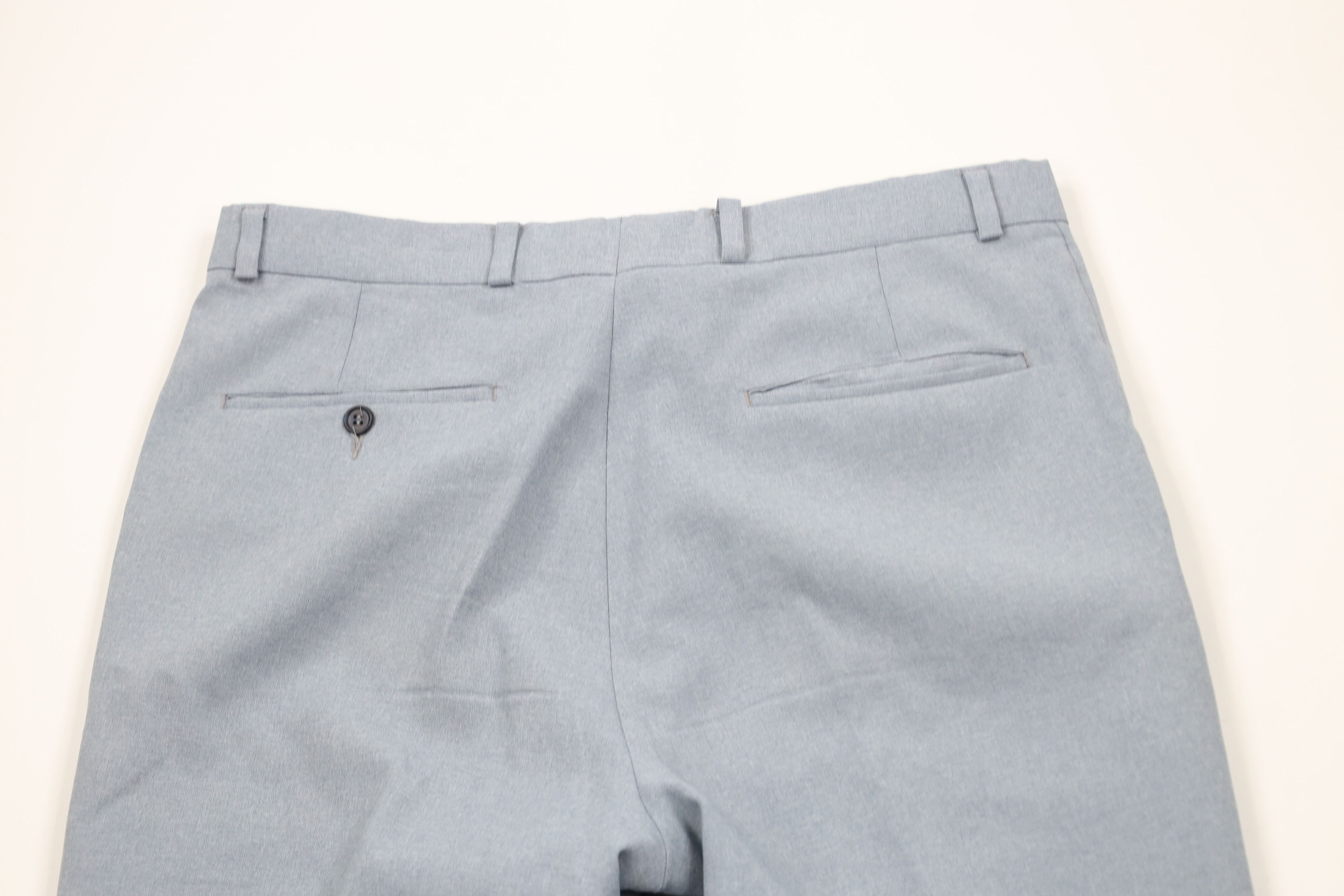 Vintage Vintage 70s Streetwear Knit Wide Leg Chino Pants Blue USA Size US 32 / EU 48 - 7 Thumbnail
