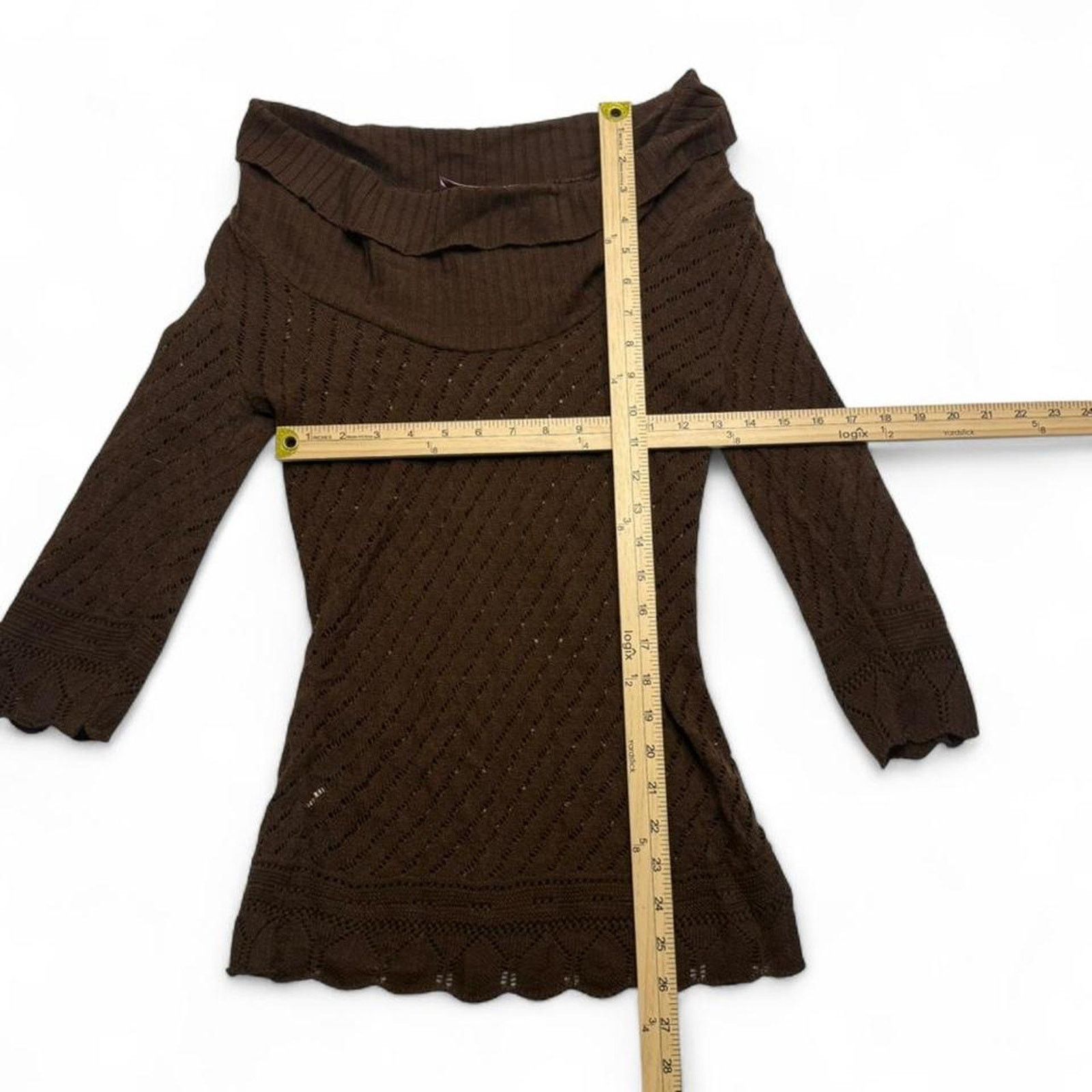 Other Brown cowl neck light weight knitted long sleeve size M Size M / US 6-8 / IT 42-44 - 3 Thumbnail