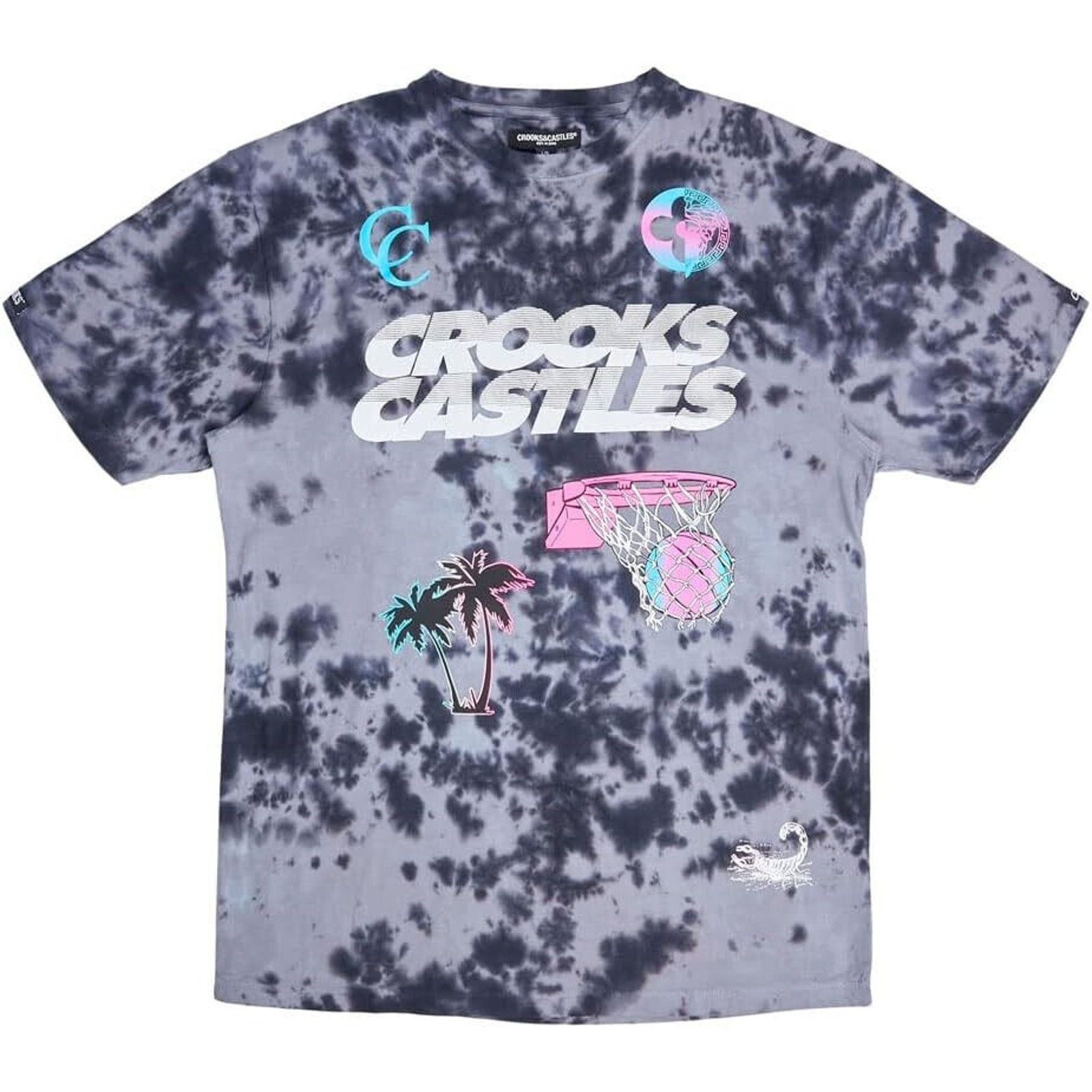 Crooks & Castles Crooks & Castles T-Shirt Miami Sportek Black Tie Dye Tee Size US M / EU 48-50 / 2 - 1 Thumbnail