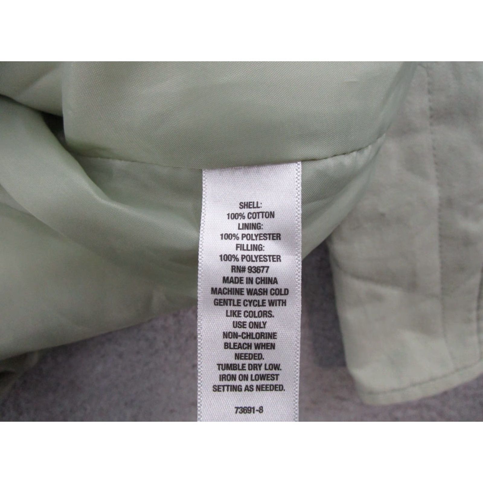 Vintage ANA Women's Desert Sage Green Button Up Quilted Cotton Jacket XS Regular Size XS Green Solid Pattern Lined Polyester Vintage: No Brand: a.n.a Size XS / US 0-2 / IT 36-38 - 5 Thumbnail