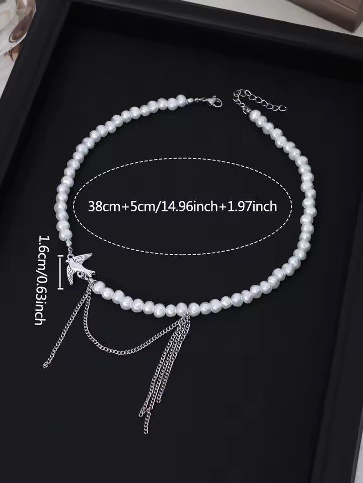 Jewelry Charm Hip Hop Pearl Cute Necklace Chain Unisex Size ONE SIZE - 4 Thumbnail
