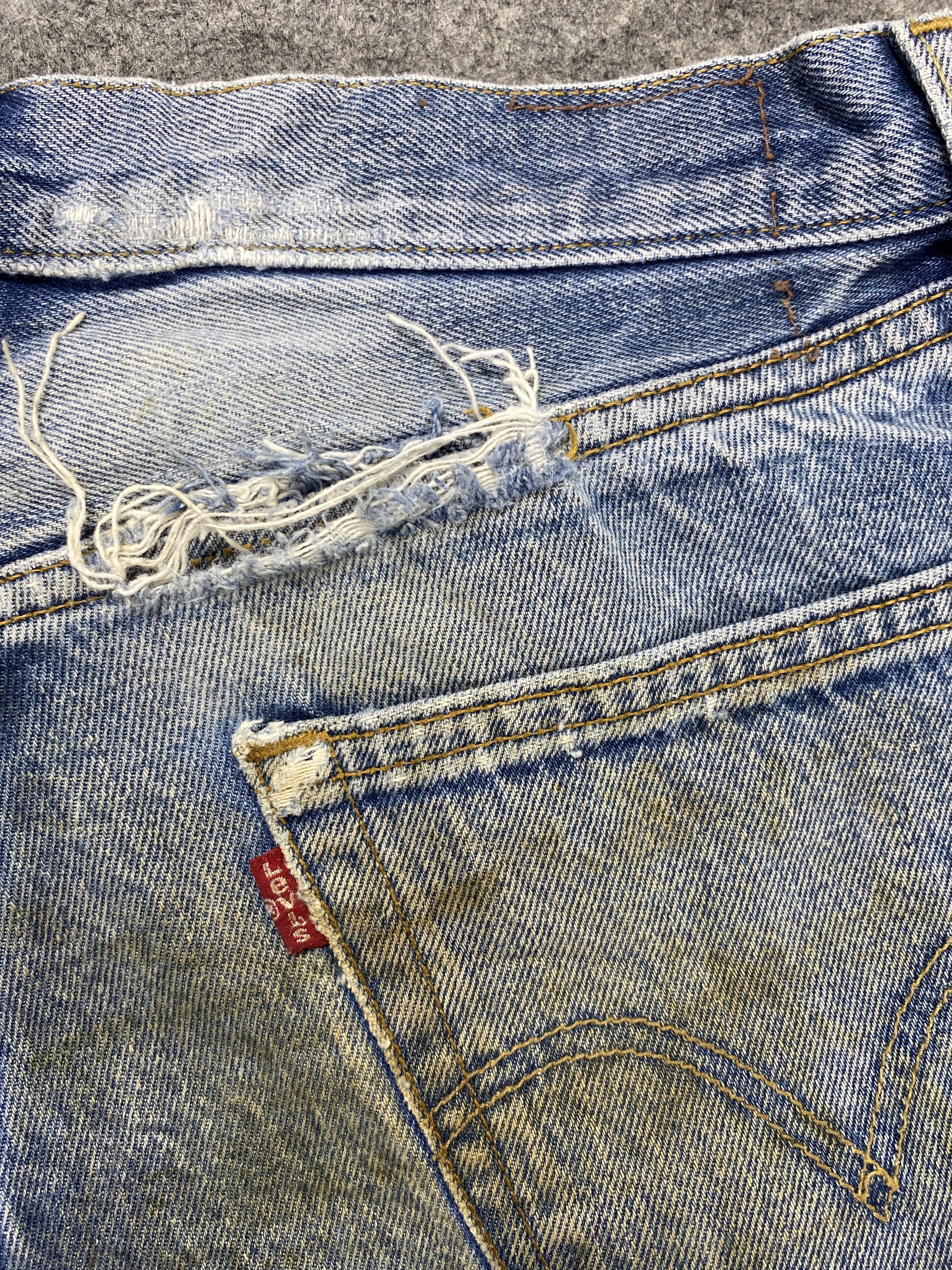Levi's Dirty Used Blue Vintage Levi's 501 30x28.5 Denim -JN2233 Size US 30 / EU 46 - 10 Thumbnail