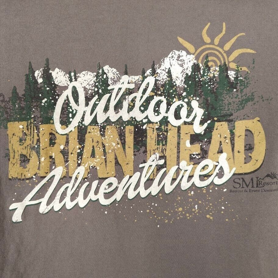 Gildan Brian Head Utah T Shirt Mens Size Small Brown Outdoor Size US S / EU 44-46 / 1 - 2 Thumbnail