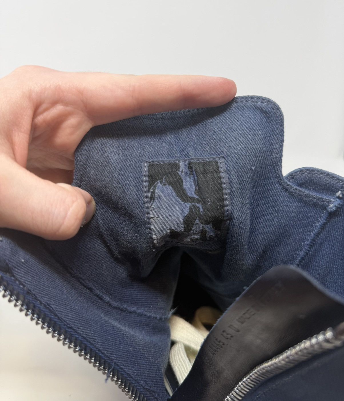 Rick Owens Drkshdw Rick Owens Drkshdw Dyed Blue High Top Sneaker Size US 10 / EU 43 - 7 Thumbnail