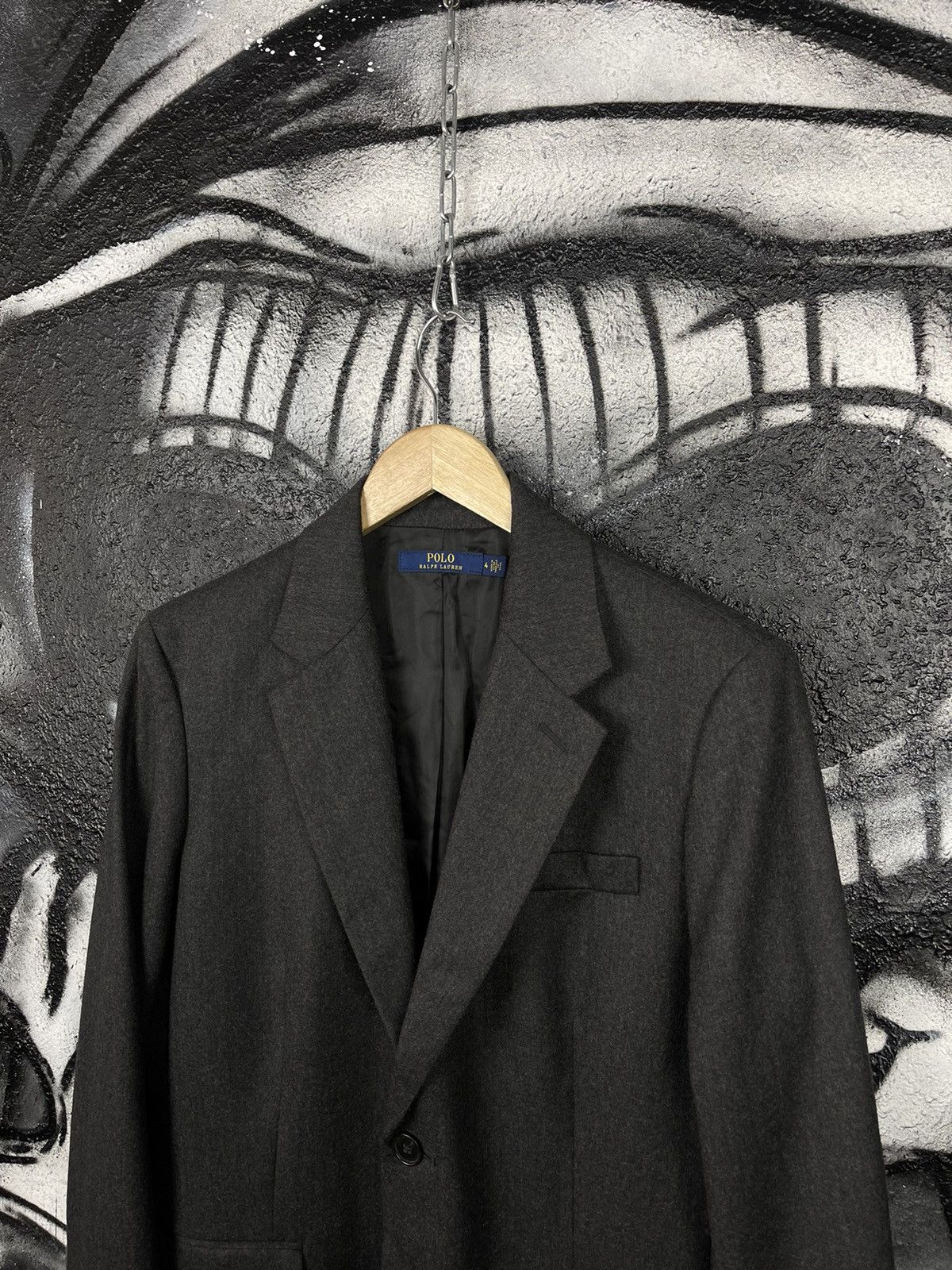 Polo Ralph Lauren Polo Ralph Lauren Grey Wool Blazer Jacket Women’s Size 4 Size S / US 4 / IT 40 - 3 Thumbnail