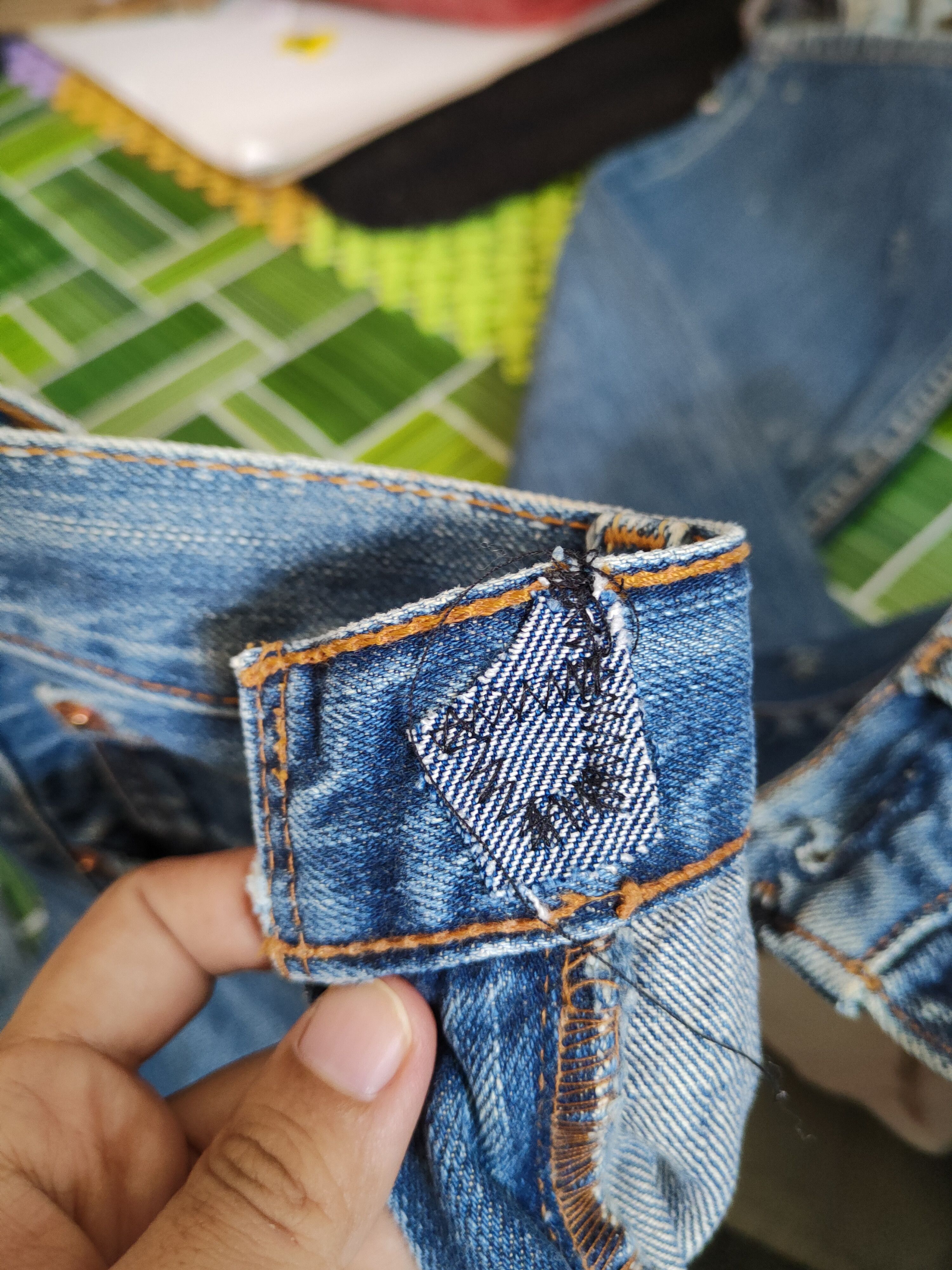 Levi's 502 Levi's vintage faded Blue distressed ripped Denim #S1412 Size US 28 / EU 44 - 18 Thumbnail