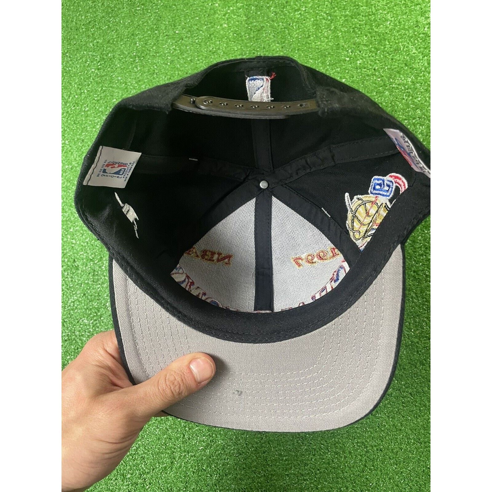 Champion NWT Vintage Chicago Bulls NBA Champions Black Snapback Hat Size ONE SIZE - 3 Thumbnail