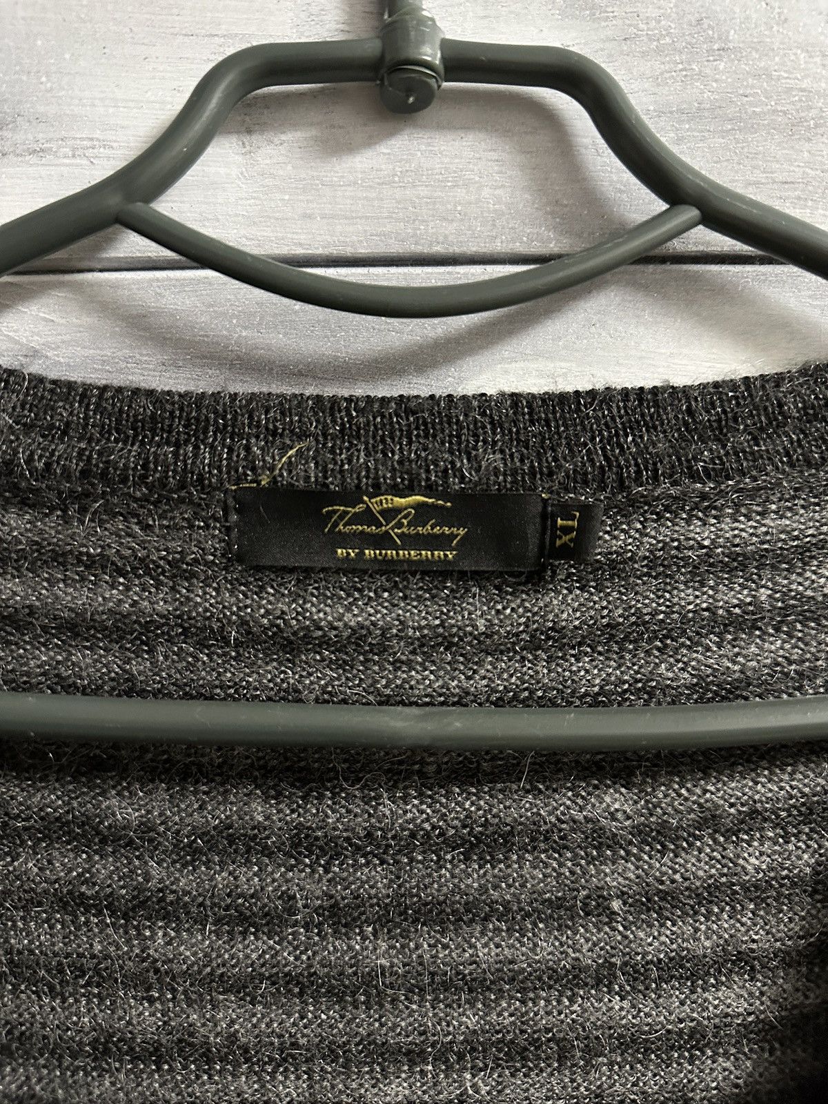 Burberry Rare Luxury Cardigan Burberry Thomas 30% Mohair Vintage Size US XL / EU 56 / 4 - 6 Thumbnail