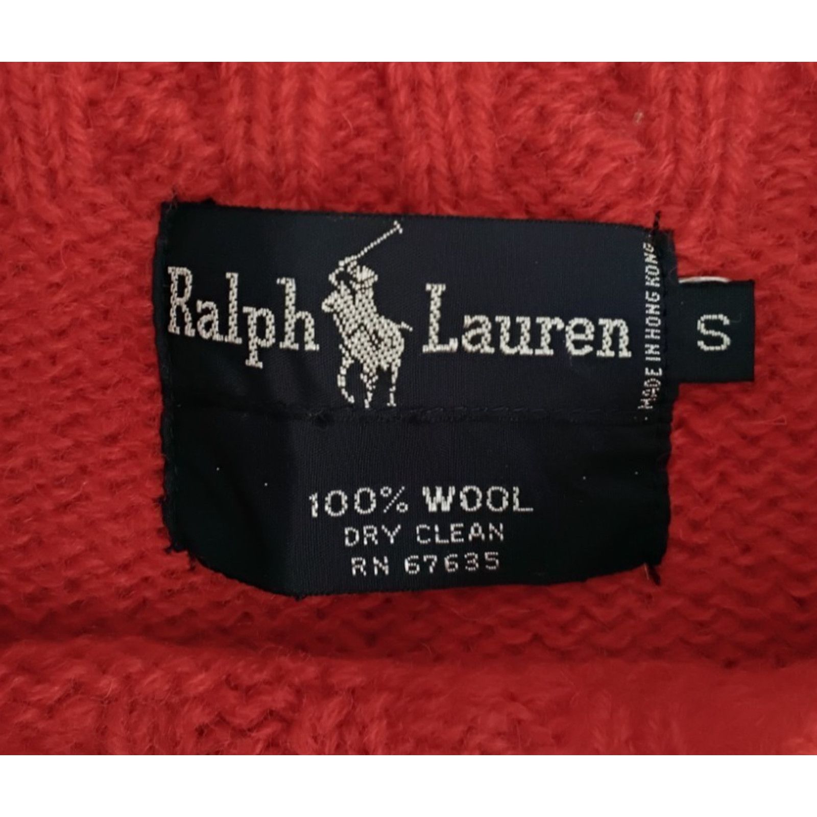 Lauren Ralph Lauren Ralph Lauren Sweater Women's S Red 100% Wool Vintage 1990's Size S / US 4 / IT 40 - 6 Thumbnail
