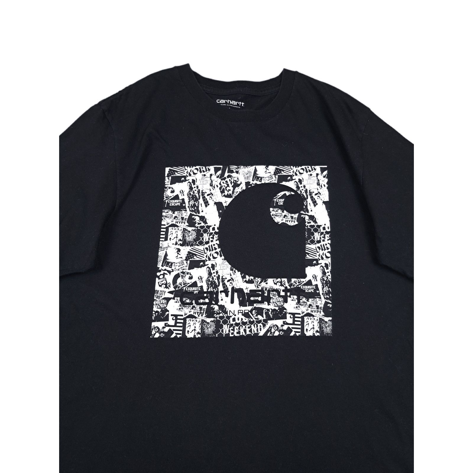 Carhartt × Carhartt Wip 💎CARHARTT WIP S/S COLLAGE T-SHIRT / BLACK / WHITE Size US L / EU 52-54 / 3 - 3 Thumbnail