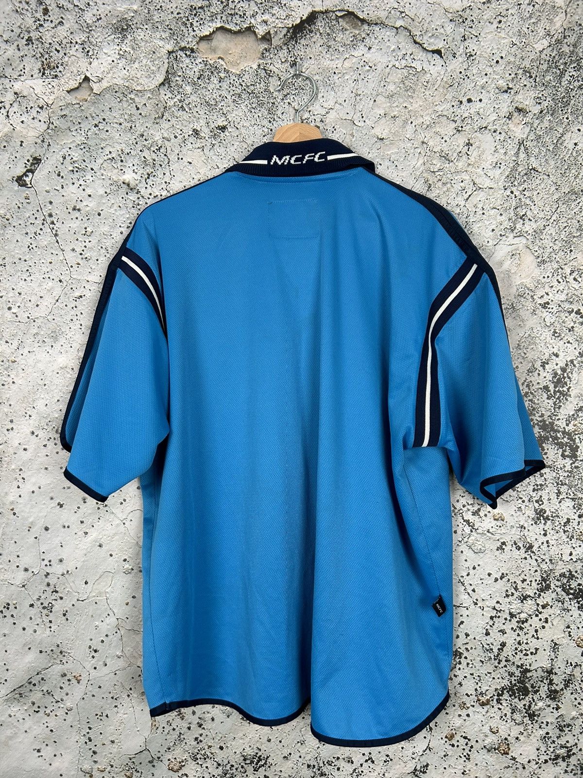 Le Coq Sportif Vintage Manchester City Soccer Jersey Football Retro 90s Size US L / EU 52-54 / 3 - 5 Thumbnail