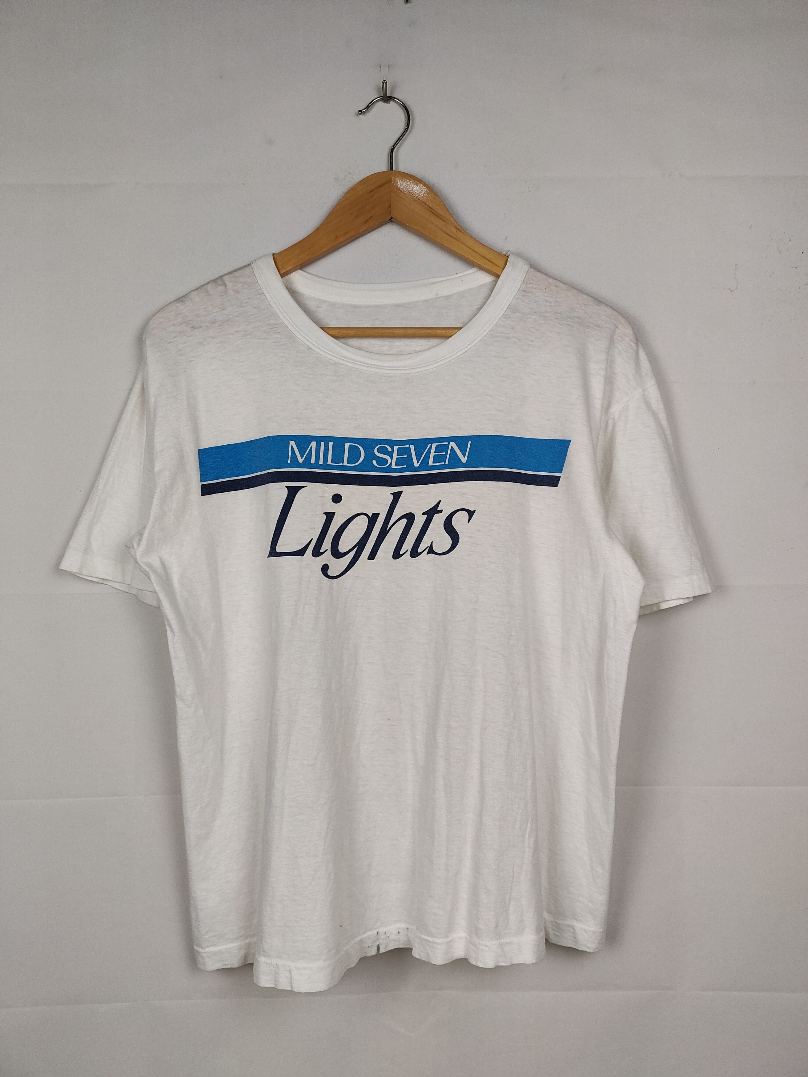 Vintage Vintage 90s Mild Seven Light big logo Shirt Size US M / EU 48-50 / 2 - 1 Thumbnail