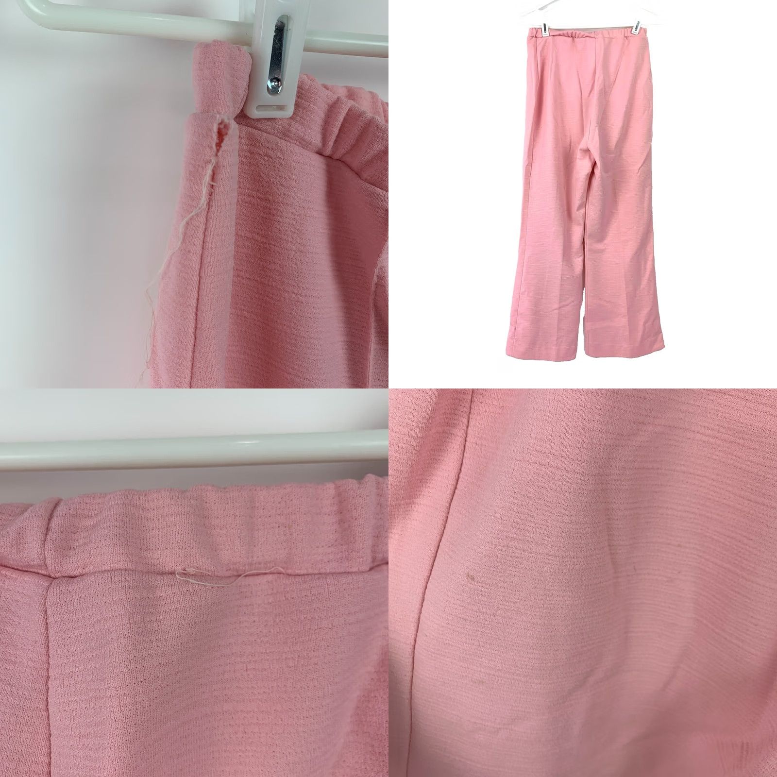 GRAFF VINTAGE Graff Californiawear Pink Leisure Suit Womens Bust 36 Wool Blend 1960s Pant Suit Girls/ Womens Size XL / US 12-14 / IT 48-50 - 8 Thumbnail