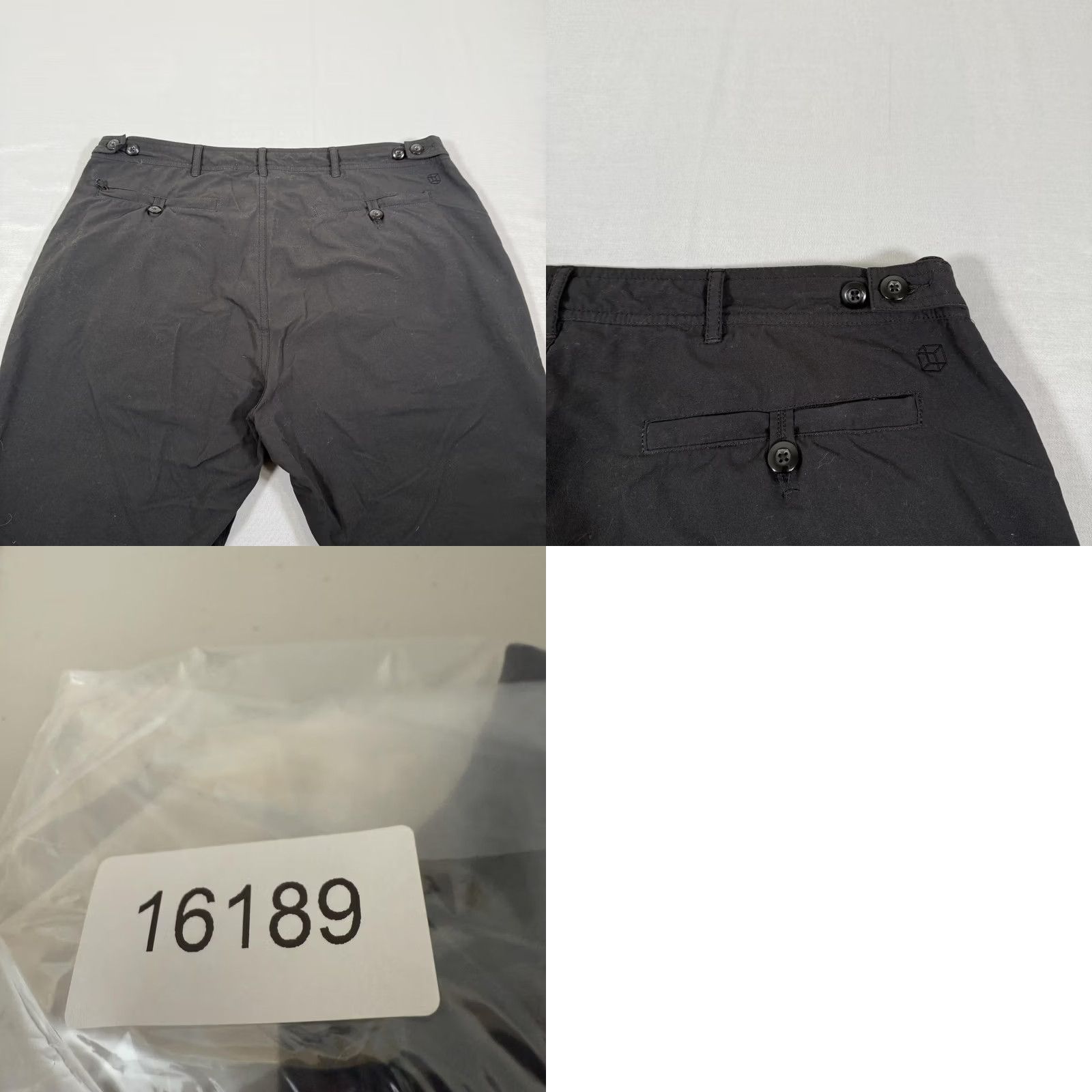 Vintage Clothing Arts Pants Mens Black 38x30 Pick Pocket Proof Travel Chino Lightweight Size US 38 / EU 54 - 9 Thumbnail