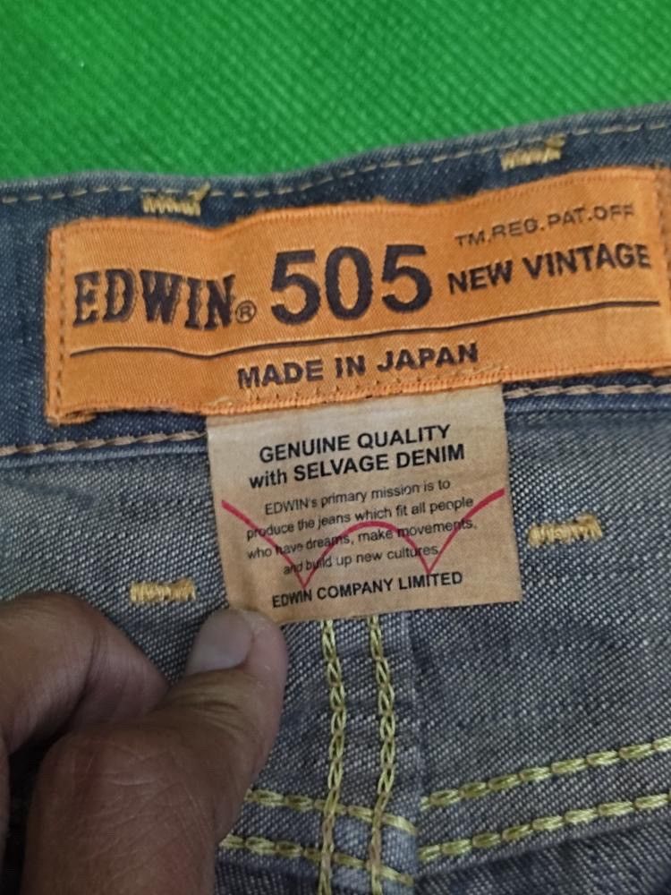 Edwin × Japanese Brand × Vintage VINTAGE EDWIN 505 SELVEDGE DENIM RARE Size US 33 - 7 Thumbnail
