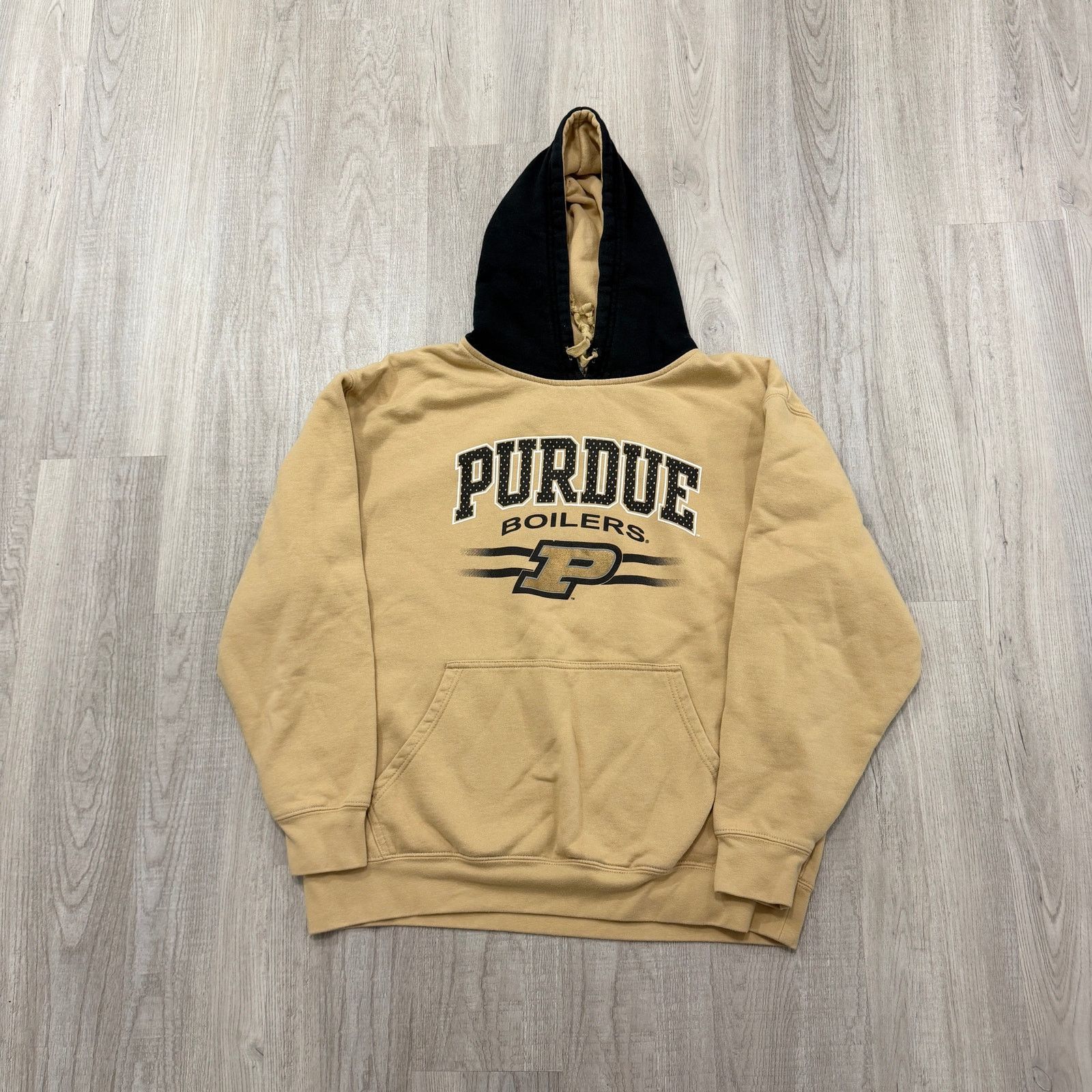Vintage Vintage Purdue Boilermakers Hoodie Men's Extra Large Gold Size US XL / EU 56 / 4 - 1 Thumbnail