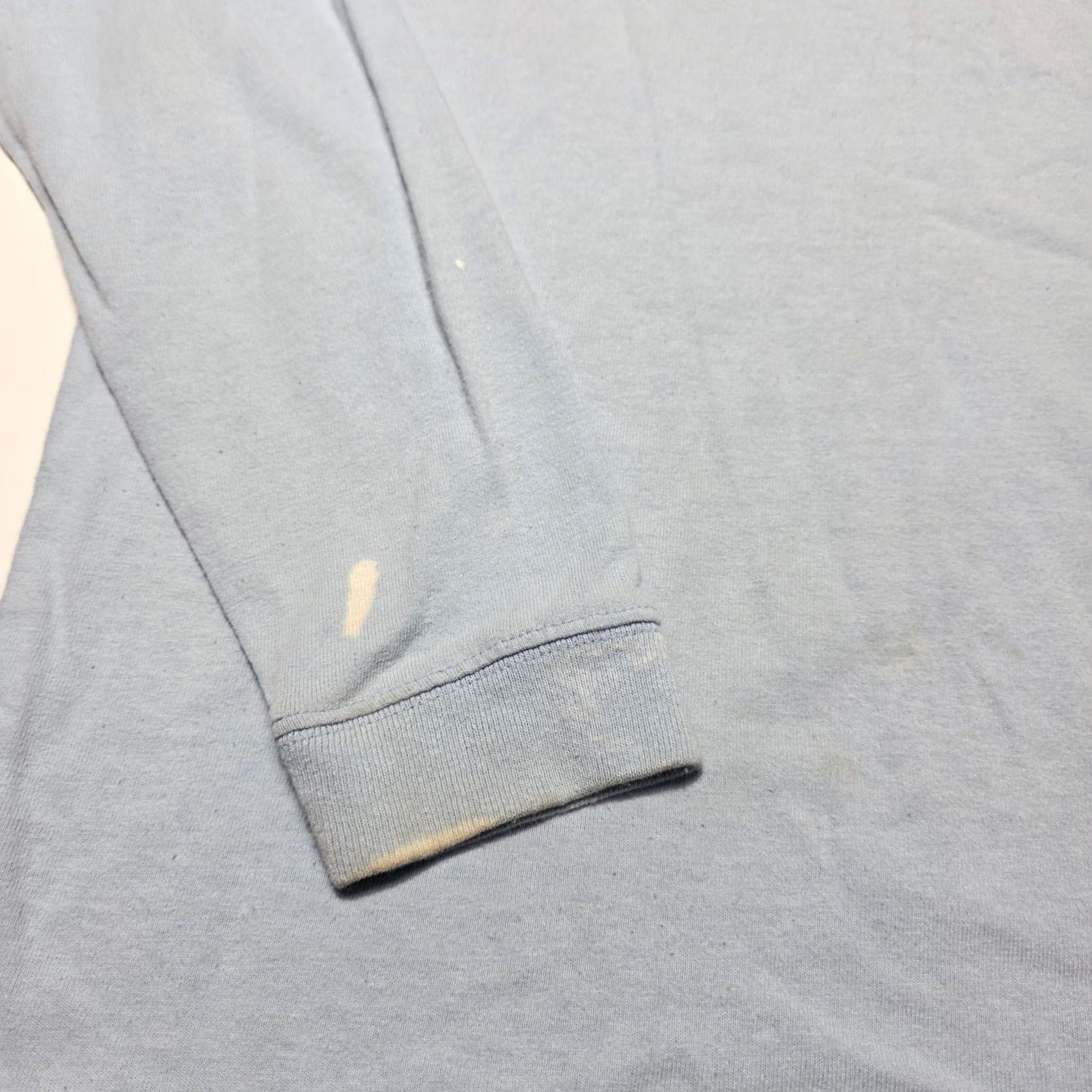 Carhartt Carhartt Women Small Powder Blue Heavyweight Long Sleeve Logo Sleeve Loose Fit T-Shirt Size S / US 4 / IT 40 - 2 Thumbnail