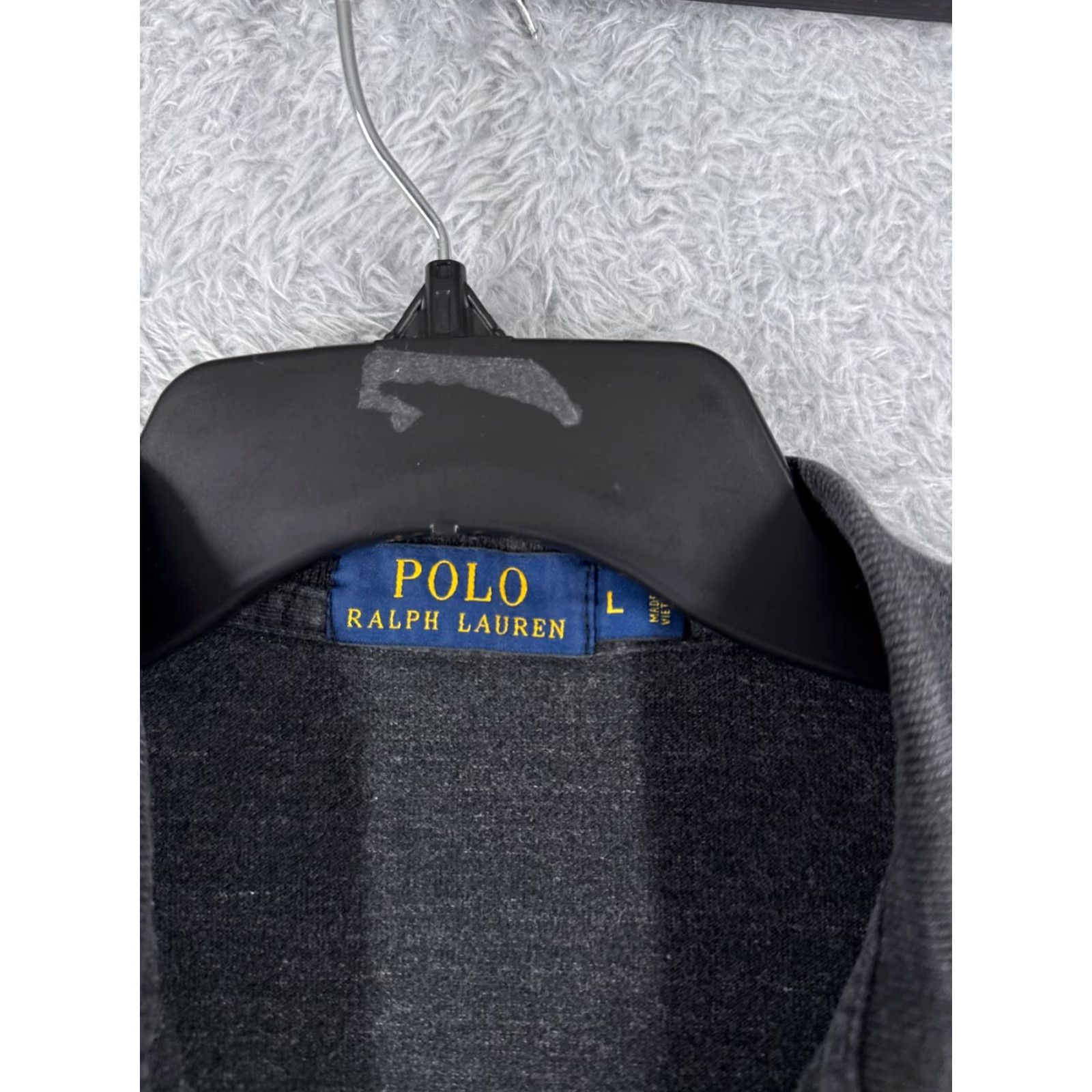 Ralph Lauren VINTAGE Polo Ralph Lauren Polo Shirt Mens Large Gray Short Sleeve Cotton Knit Pony Logo Size US L / EU 52-54 / 3 - 7 Thumbnail